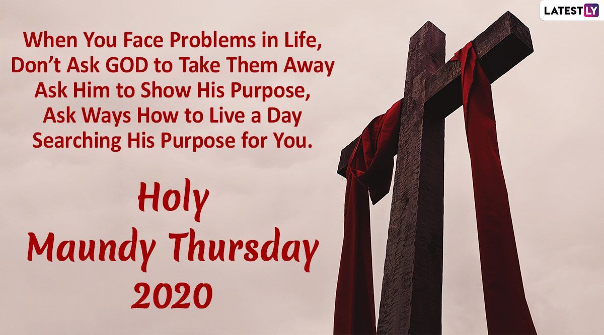 Maundy Thursday 2020 HD Image With Quotes: WhatsApp Messages