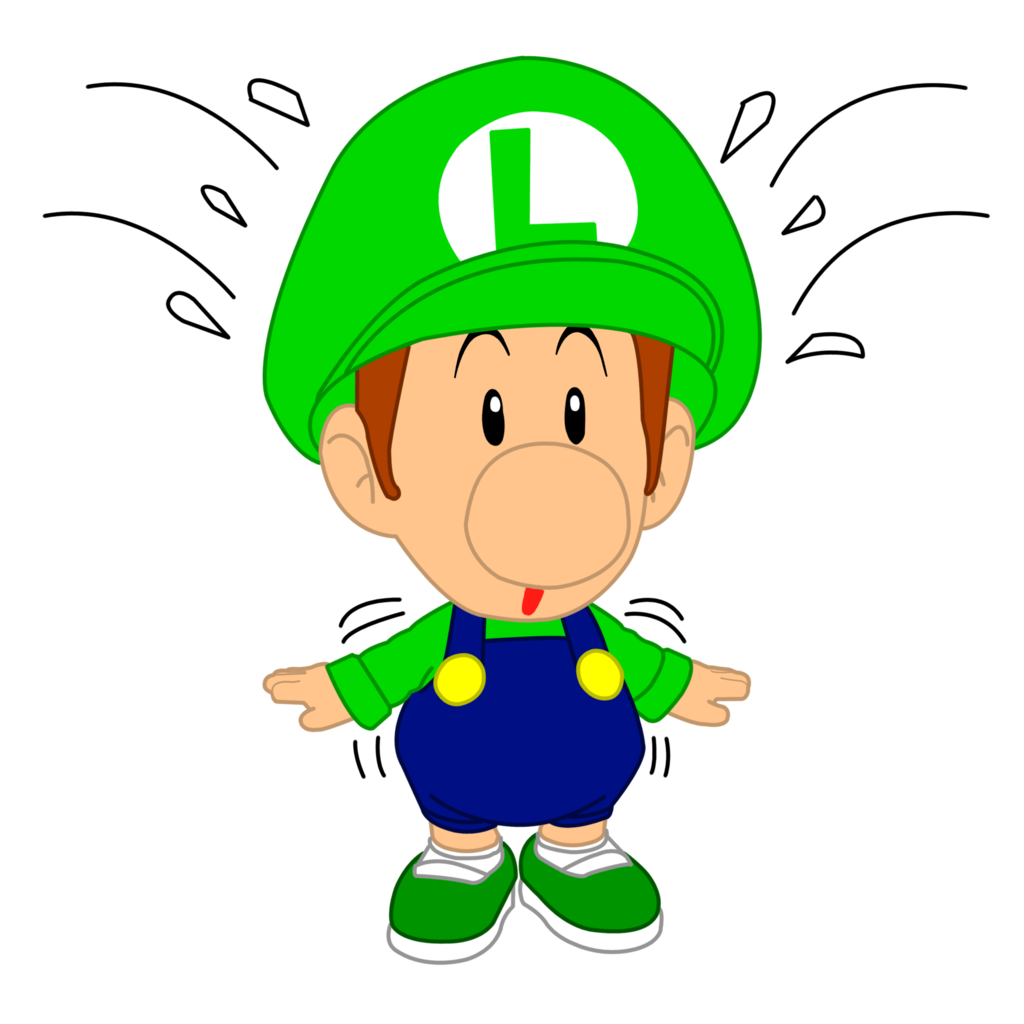 Baby Luigi Background. Funny Baby