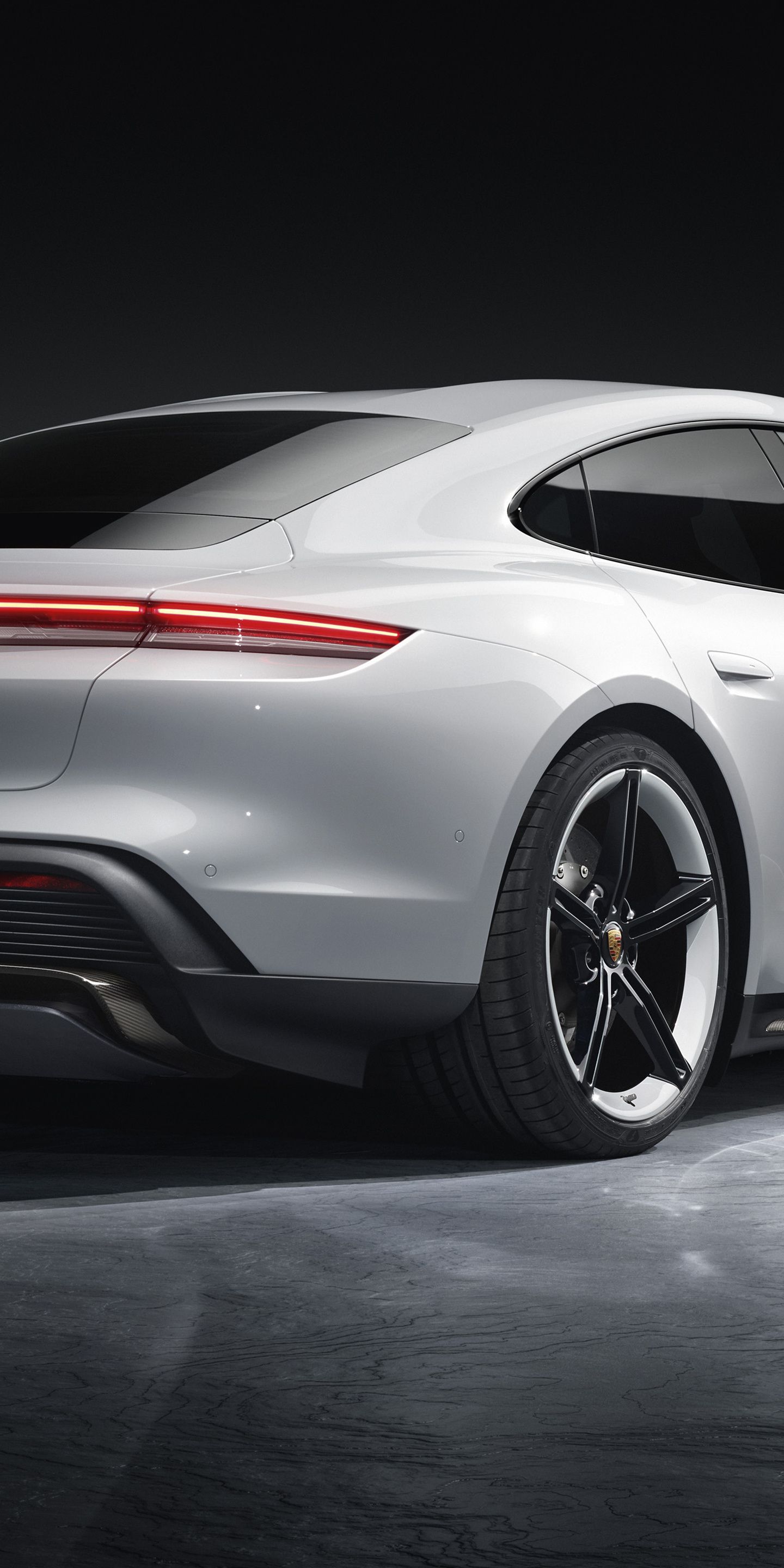 Porsche Taycan Turbo S, rear view, 2019 wallpaper. Porsche taycan, Porsche, White car