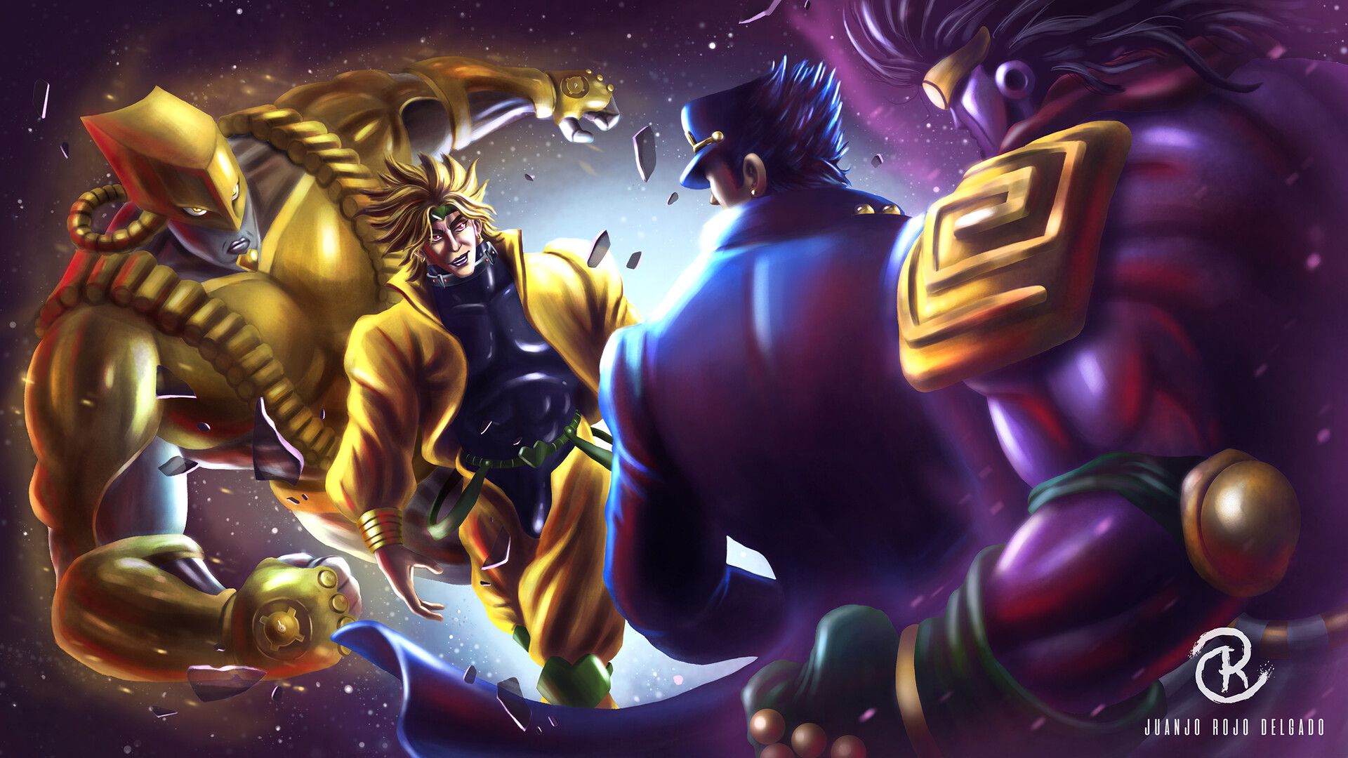 Steam Workshop::Jotaro and Dio - Star Platinum and Za Warudo