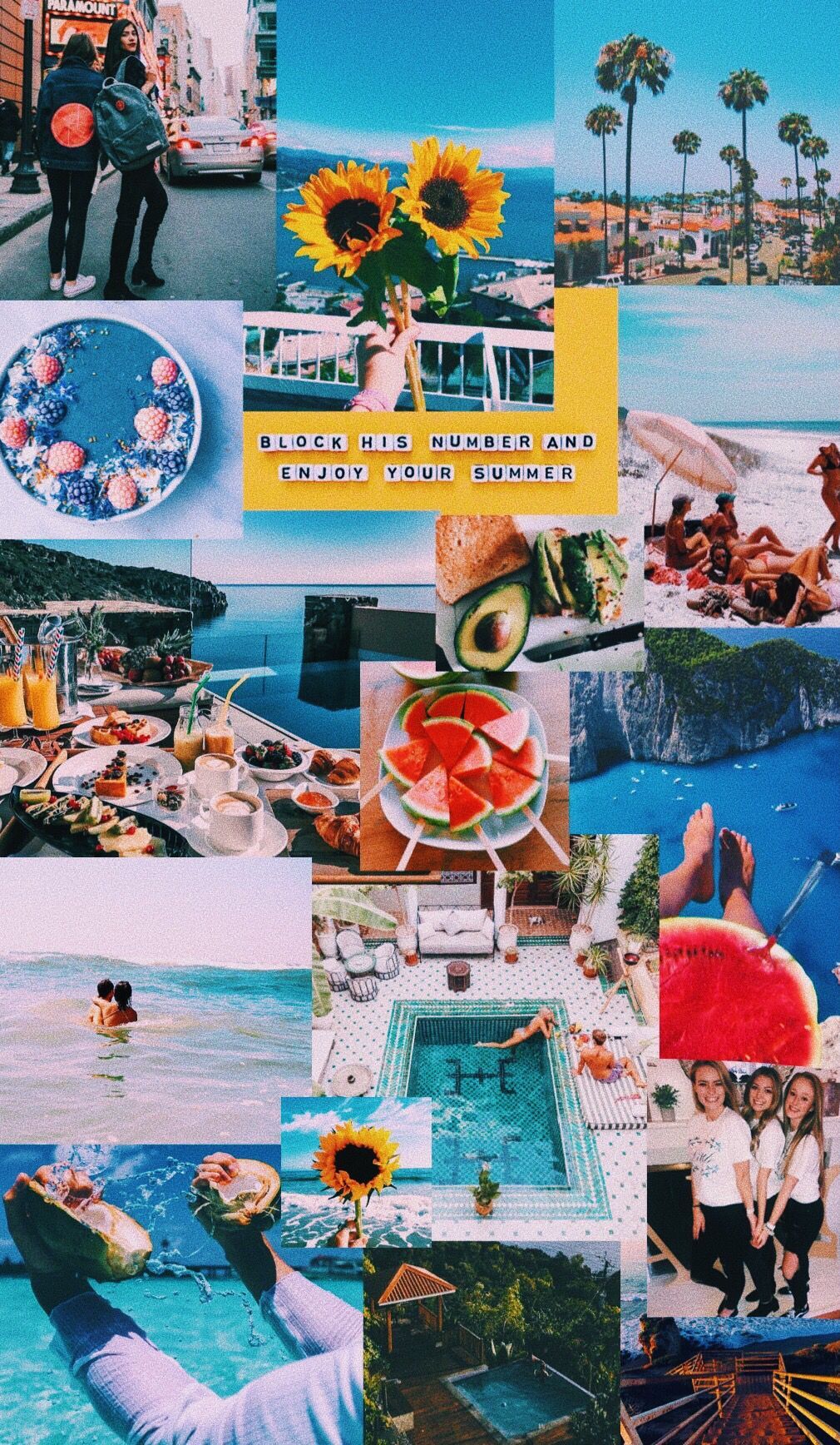 summer collage. Aesthetic iphone wallpaper, iPhone wallpaper