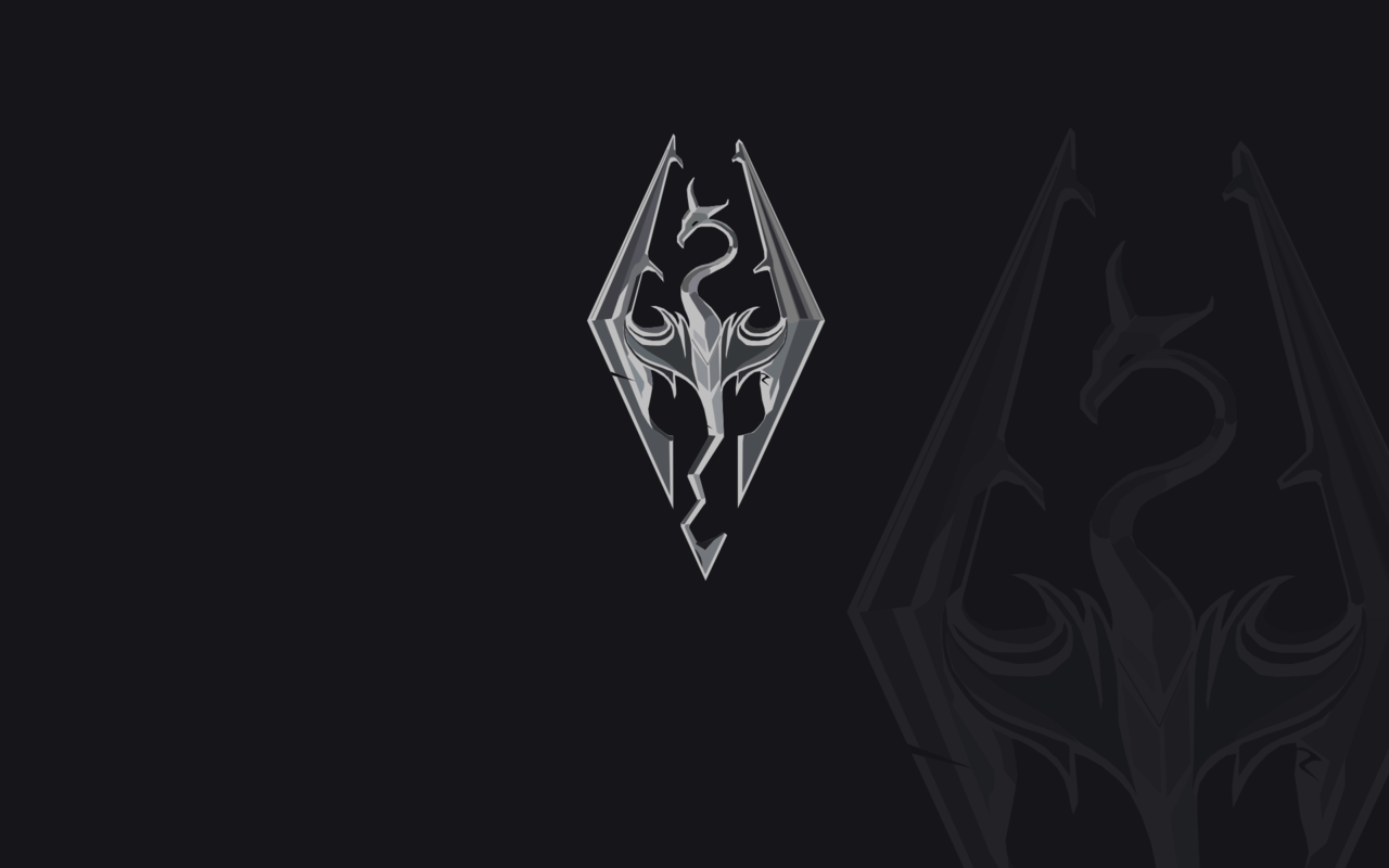 Skyrim Logo Wallpaper Free Skyrim Logo Background