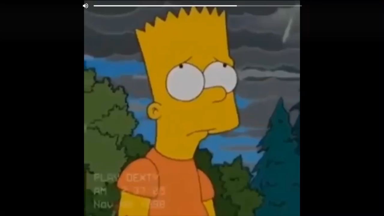 Aesthetic Sad Gif Bart Simpson Sad.