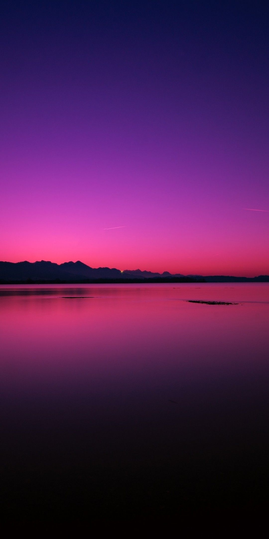 Download 1080x2160 Twilight, Sunset, Horizon, Purple Sky