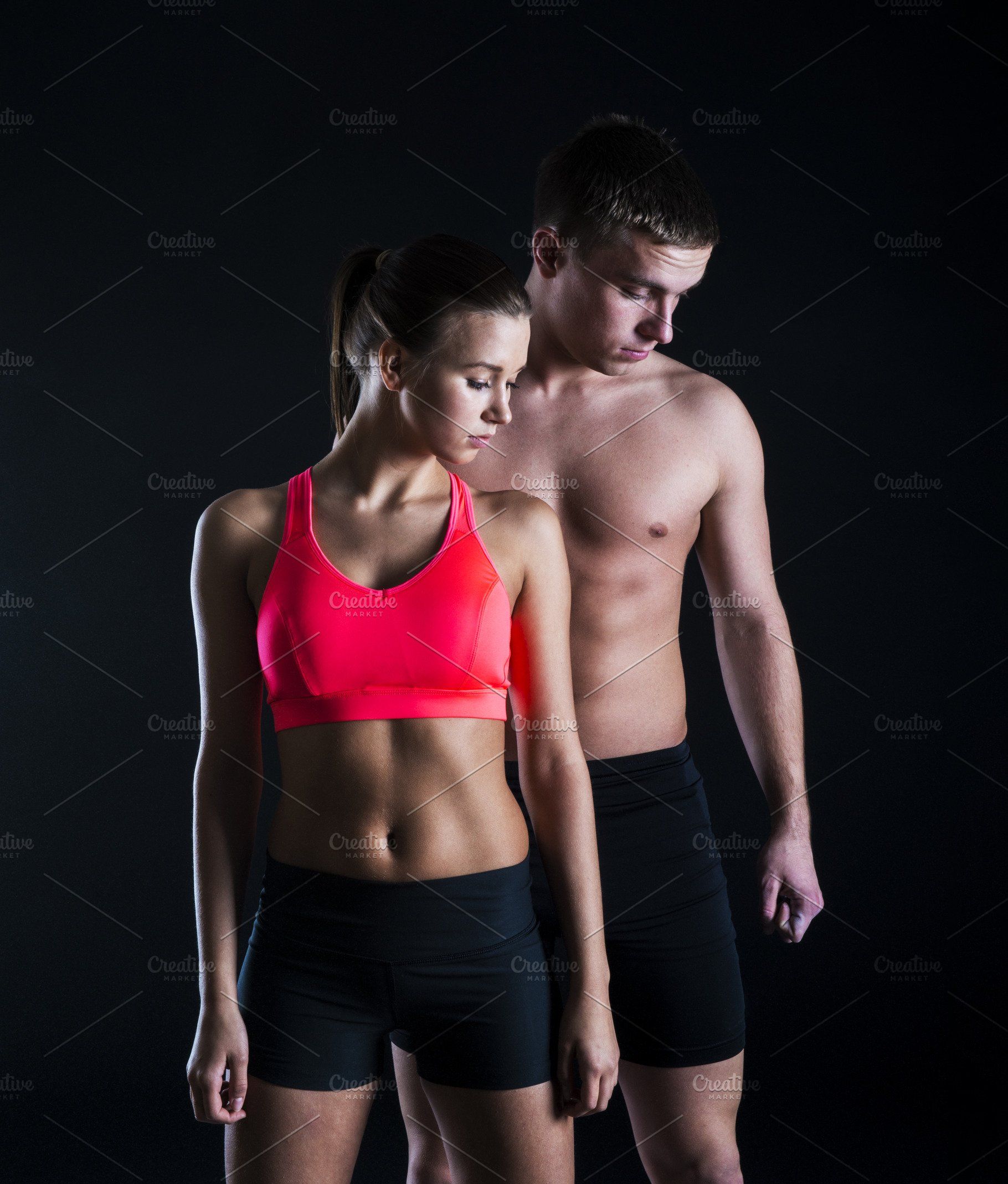 Fitness Couple. High Quality People Image Creative Market