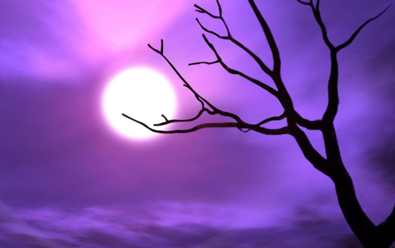 Purple sky wallpaper. Purple sky