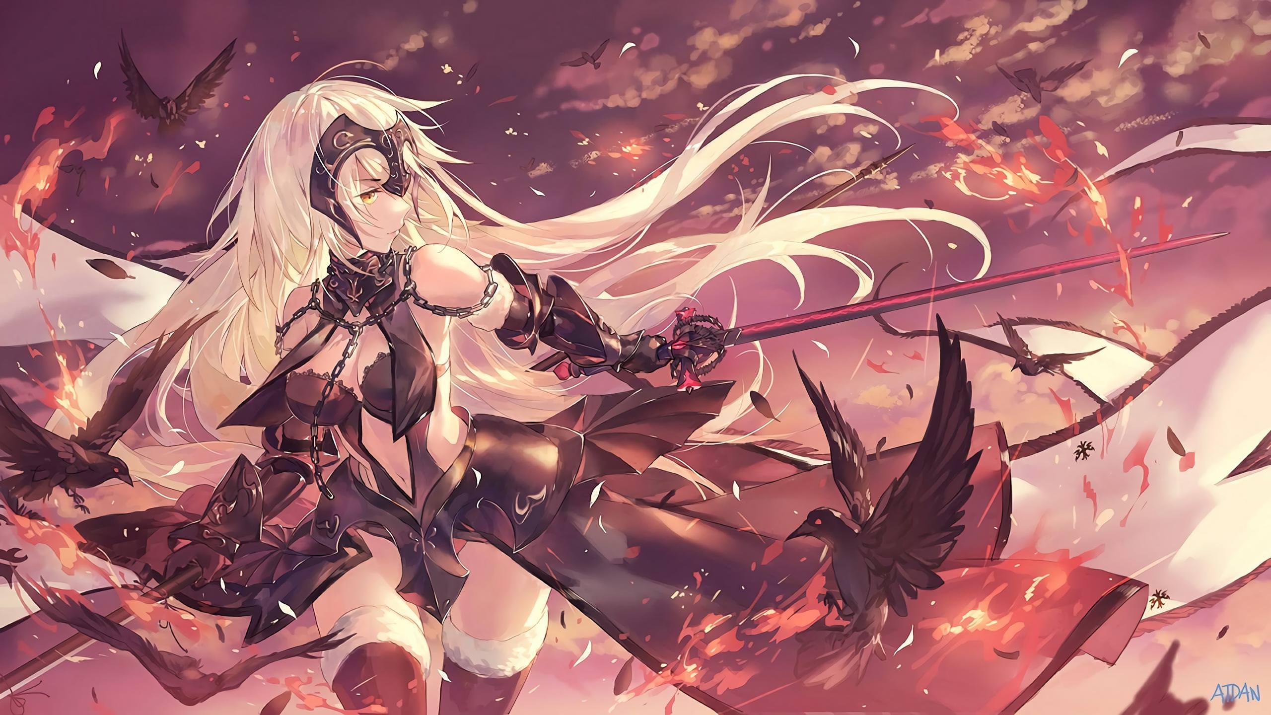 Jeanne Alter in Flames [Fate GO] [2560x1440]