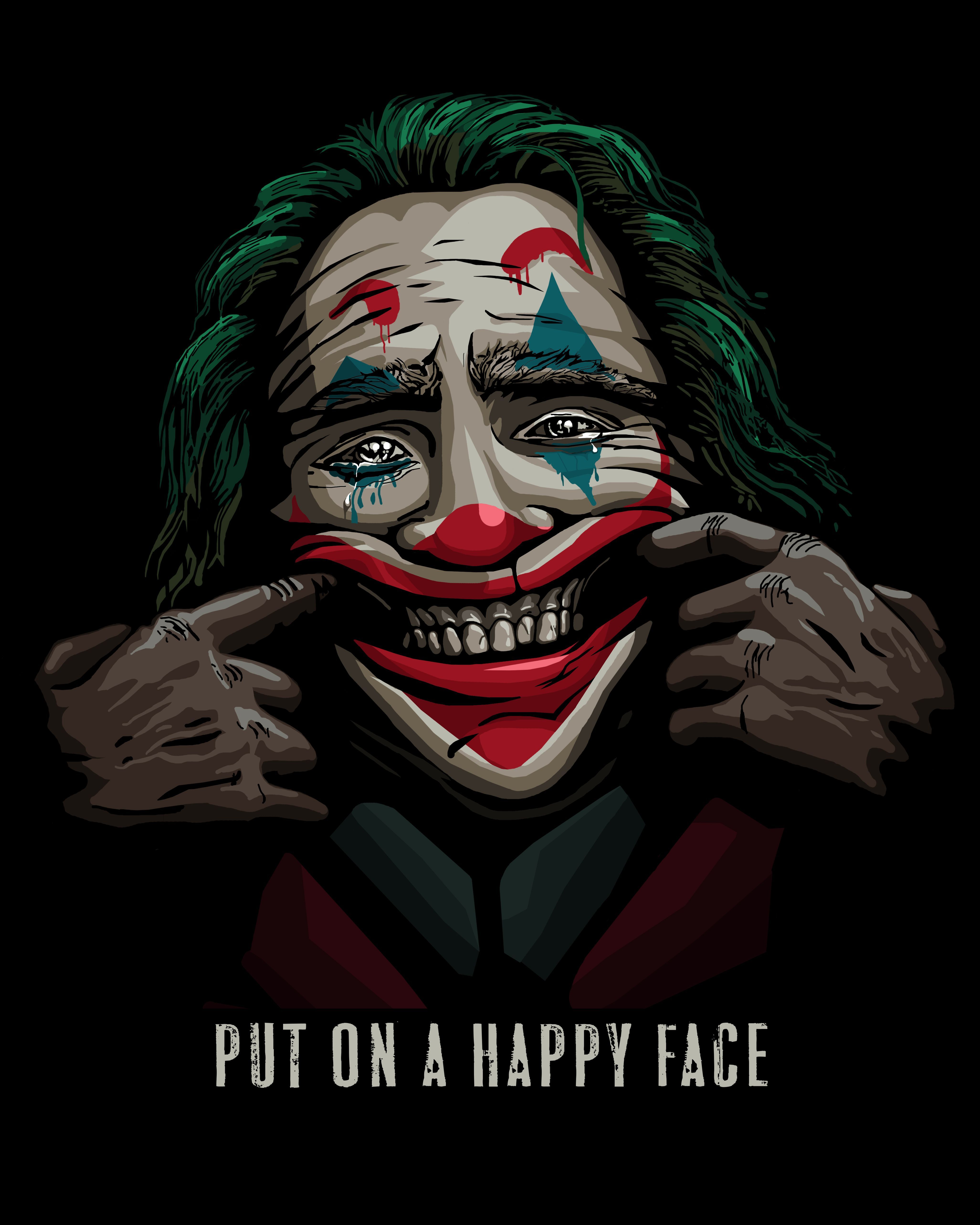 Premium Vector | Joker face icon logo funny scary smile vector illustration