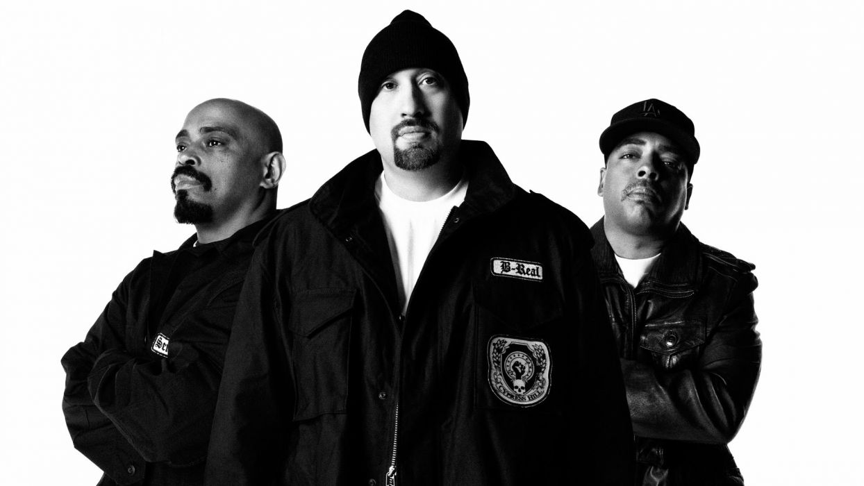 Cypress Hill bands people men males group rap hip hop monochrome black white wallpaperx1080