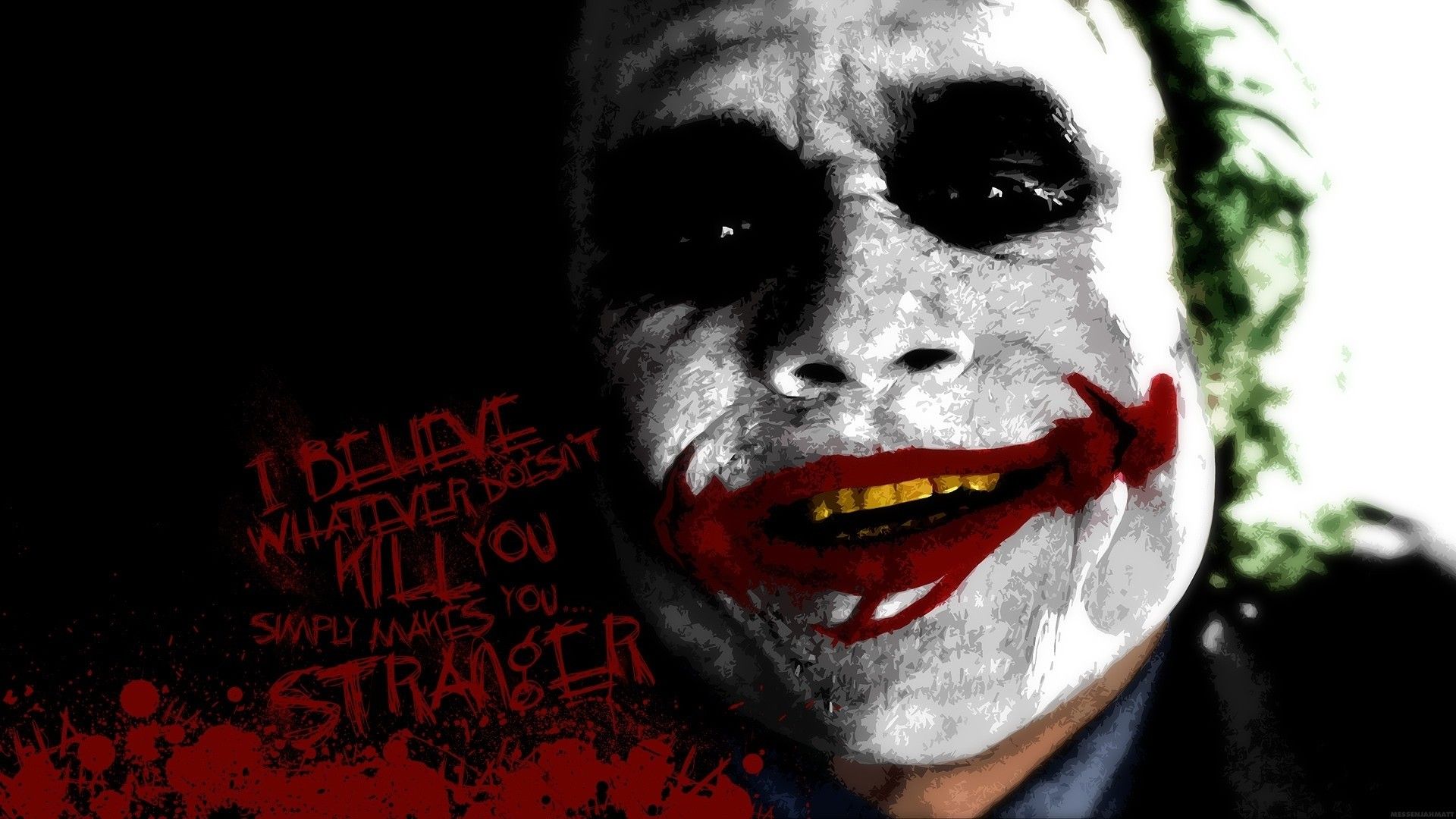 Joker making himself smile Wallpaper ID:6038