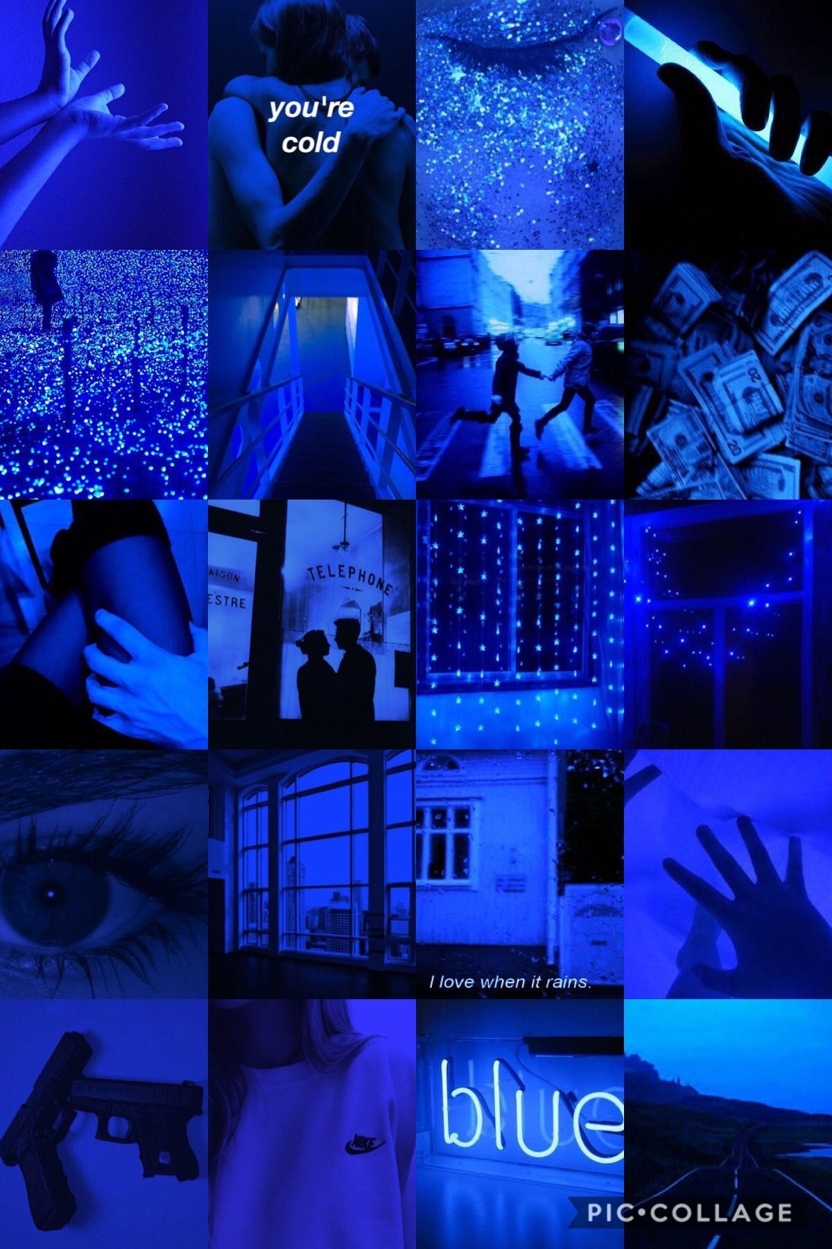 Baddie Aesthetic Pictures Blue