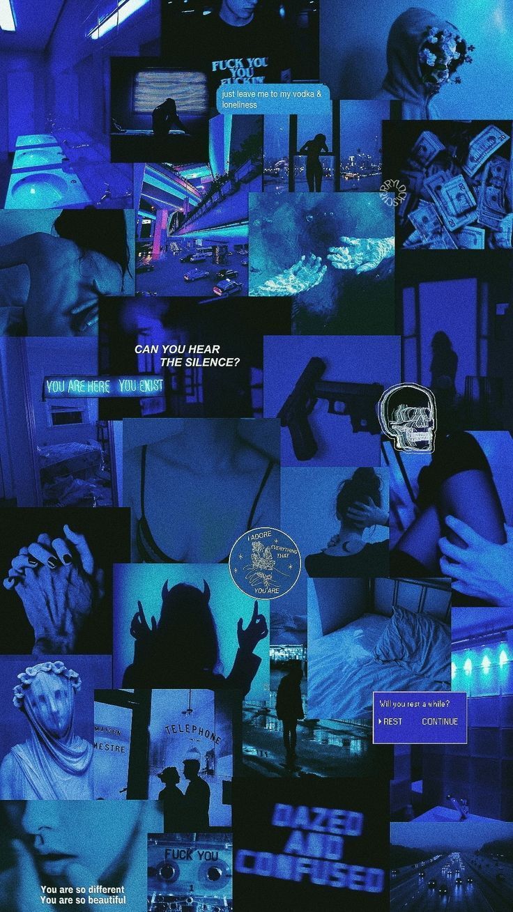 Dark Blue Aesthetic Tumblr Wallpaper Free Dark Blue