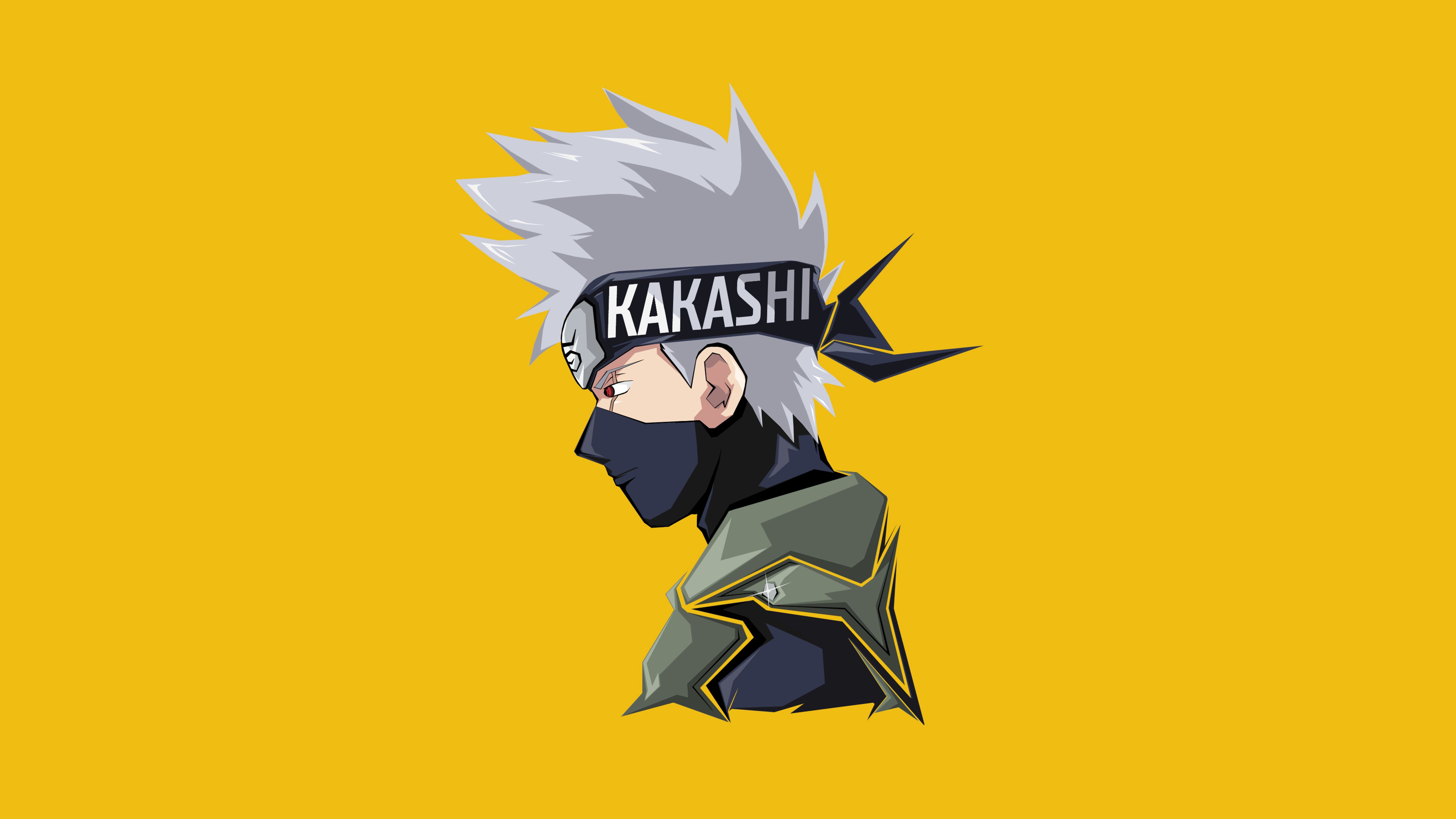 Kakashi Hatake Minimal 4K 8K 5K Wallpaper, HD Minimalist