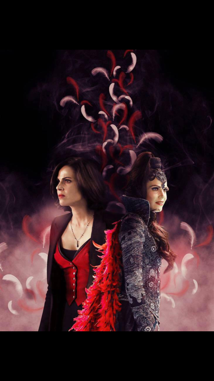 Awesome Regina and Evil Queen Regina (Lana) in awesome art #Once