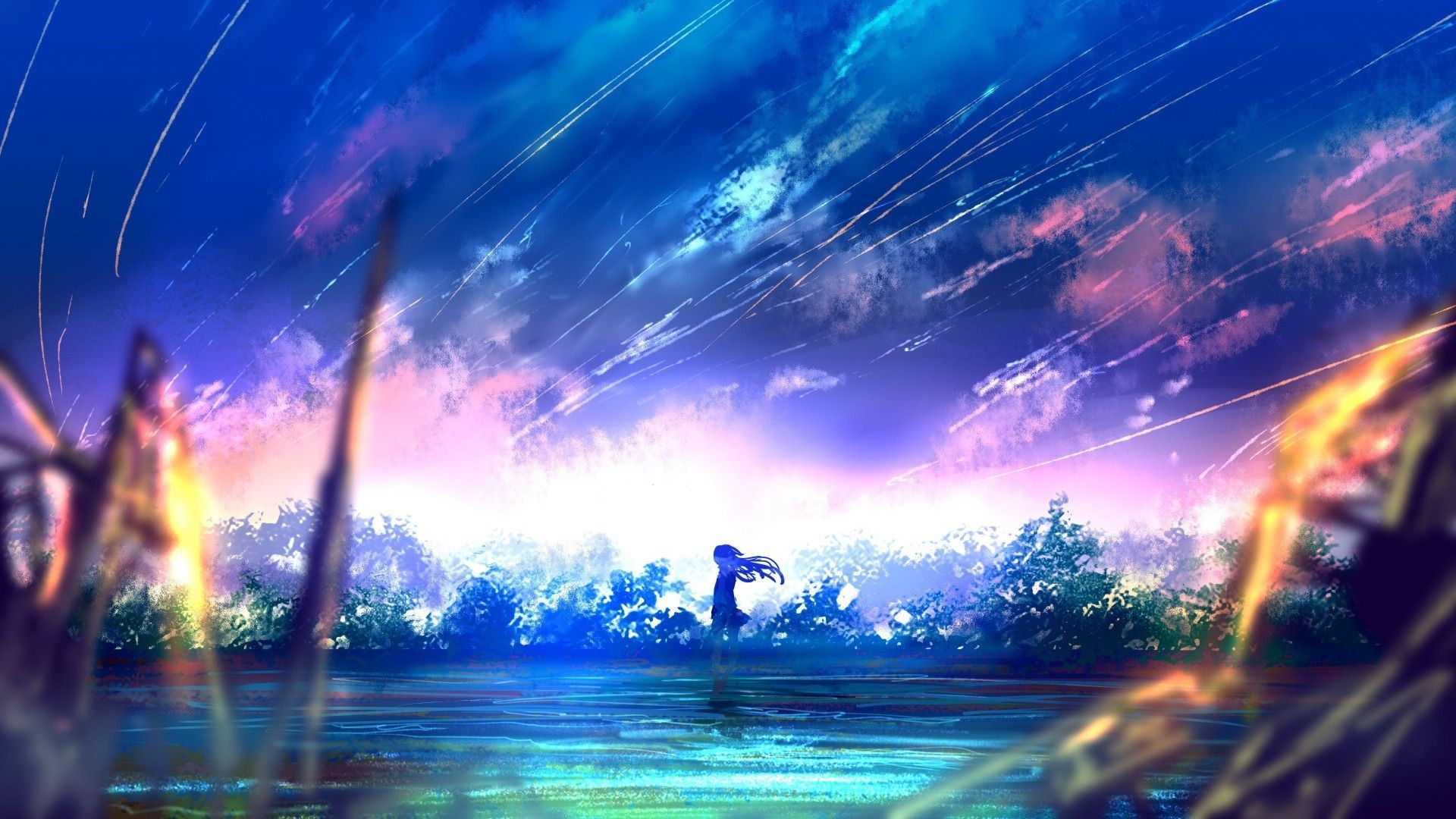 Colorful Anime Scenery Wallpaper Free Colorful Anime Scenery Background