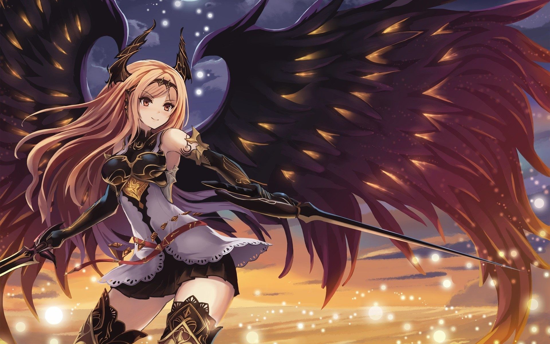 Female Anime Angel Cute Anime Girl Angel HD wallpaper  Pxfuel