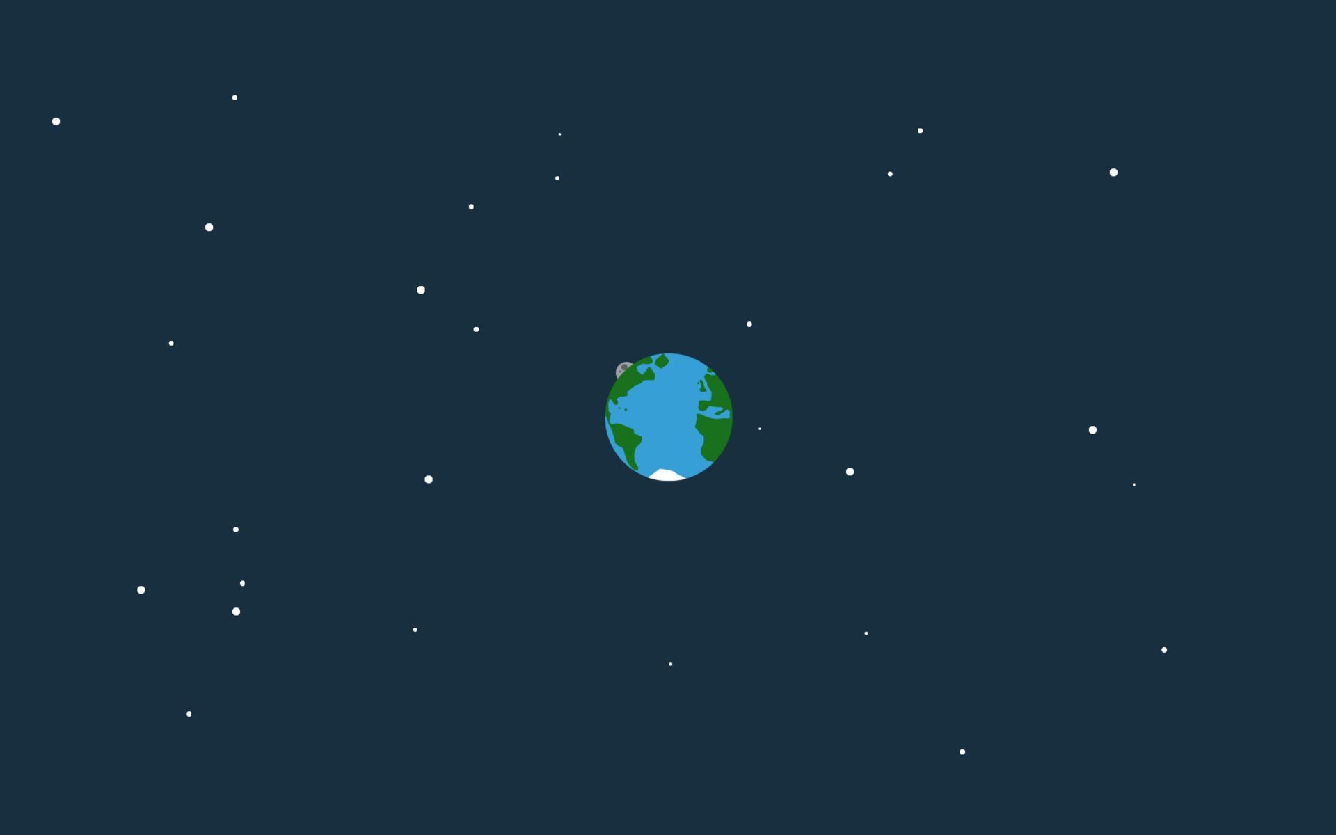 Download wallpaper earth, space, stars, minimal for desktop