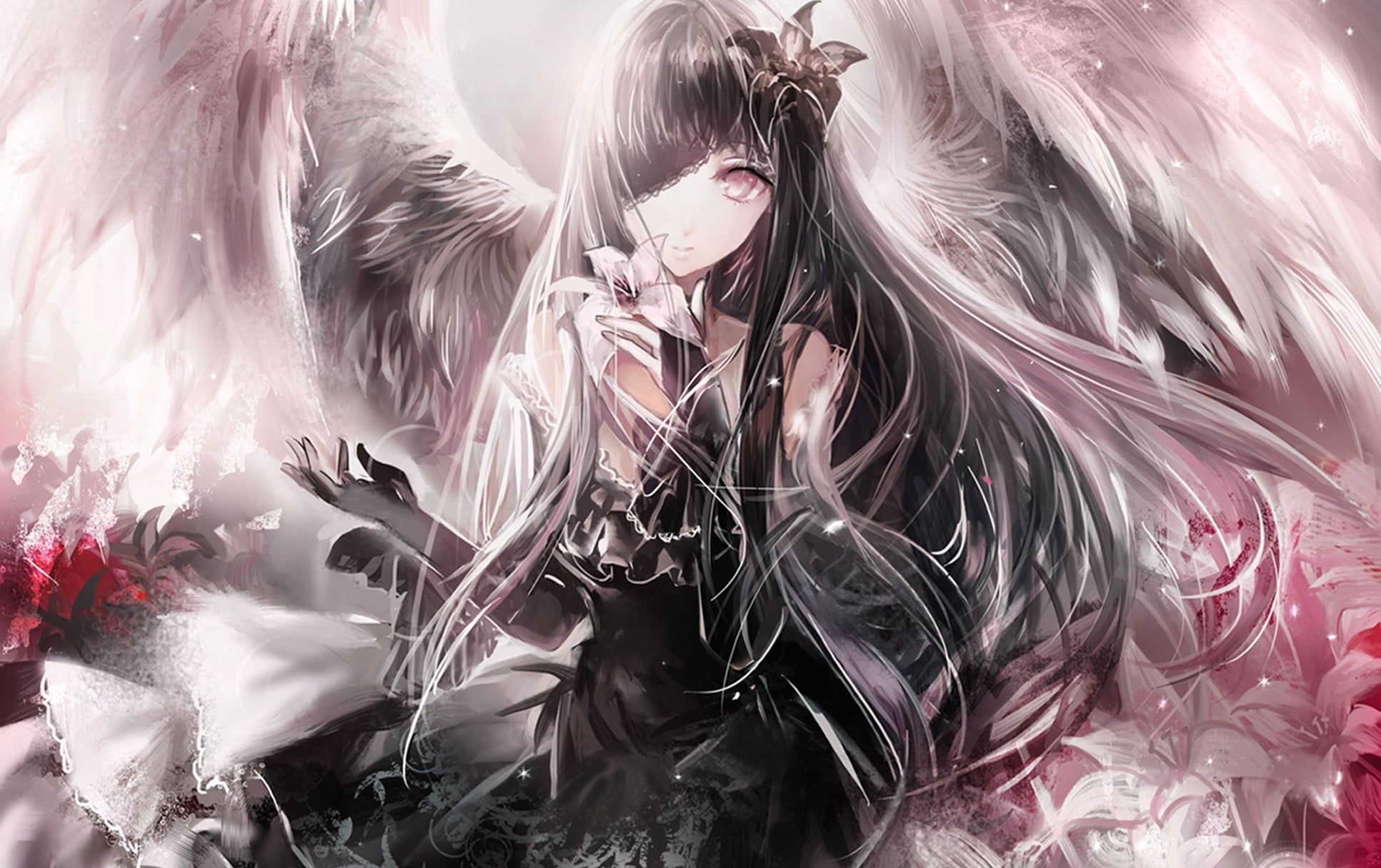 HD wallpaper angel angels dark demon fantasy girls gothic mask  wings  Wallpaper Flare
