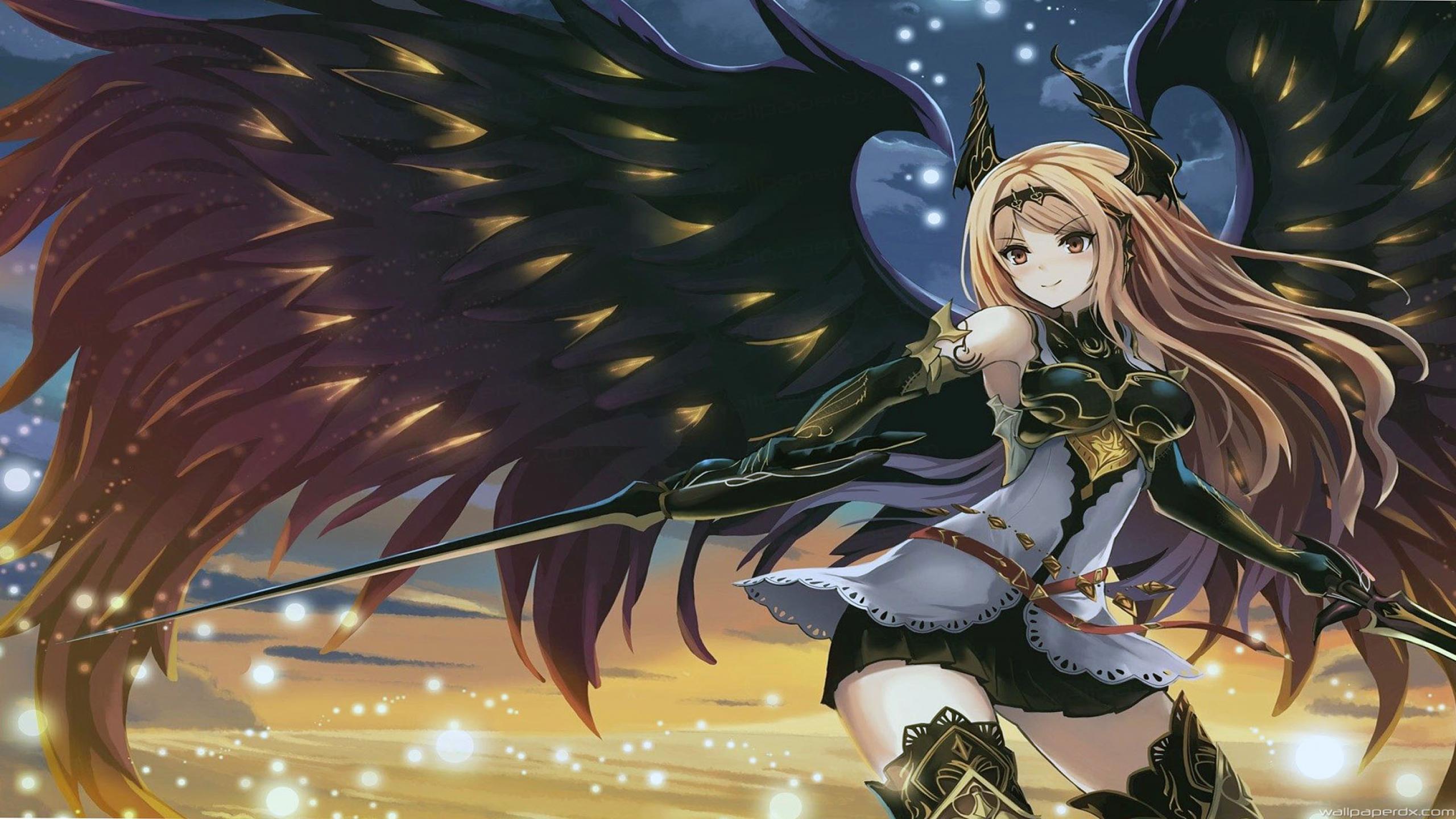 Dark Angel Anime Girl Wallpaper