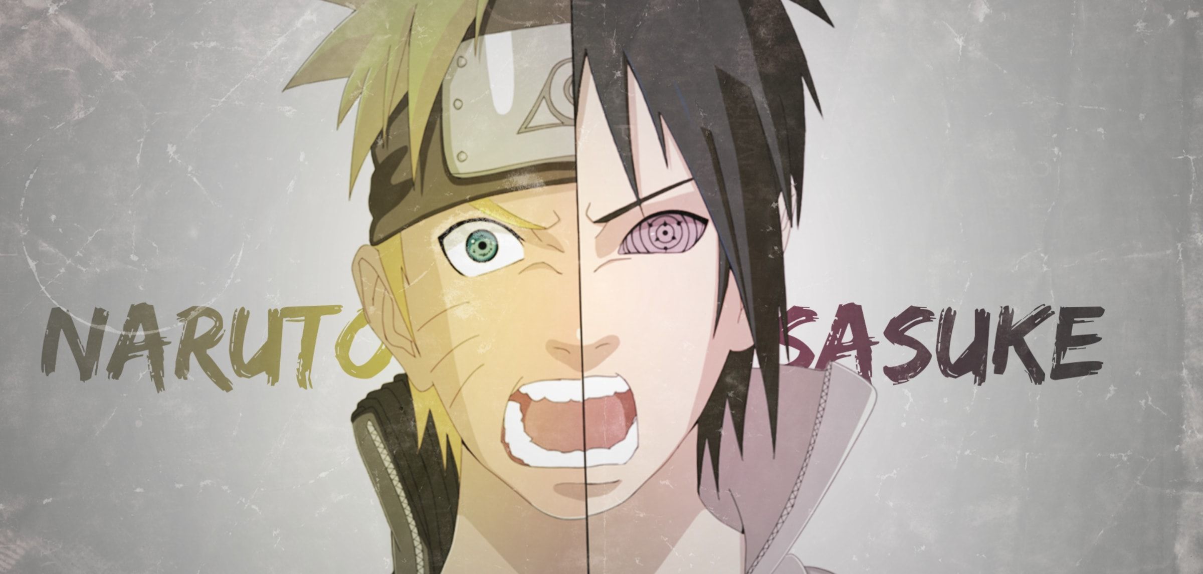 Wallpaper of Anime, Art, Naruto Uzumaki, Sasuke Uchiha background