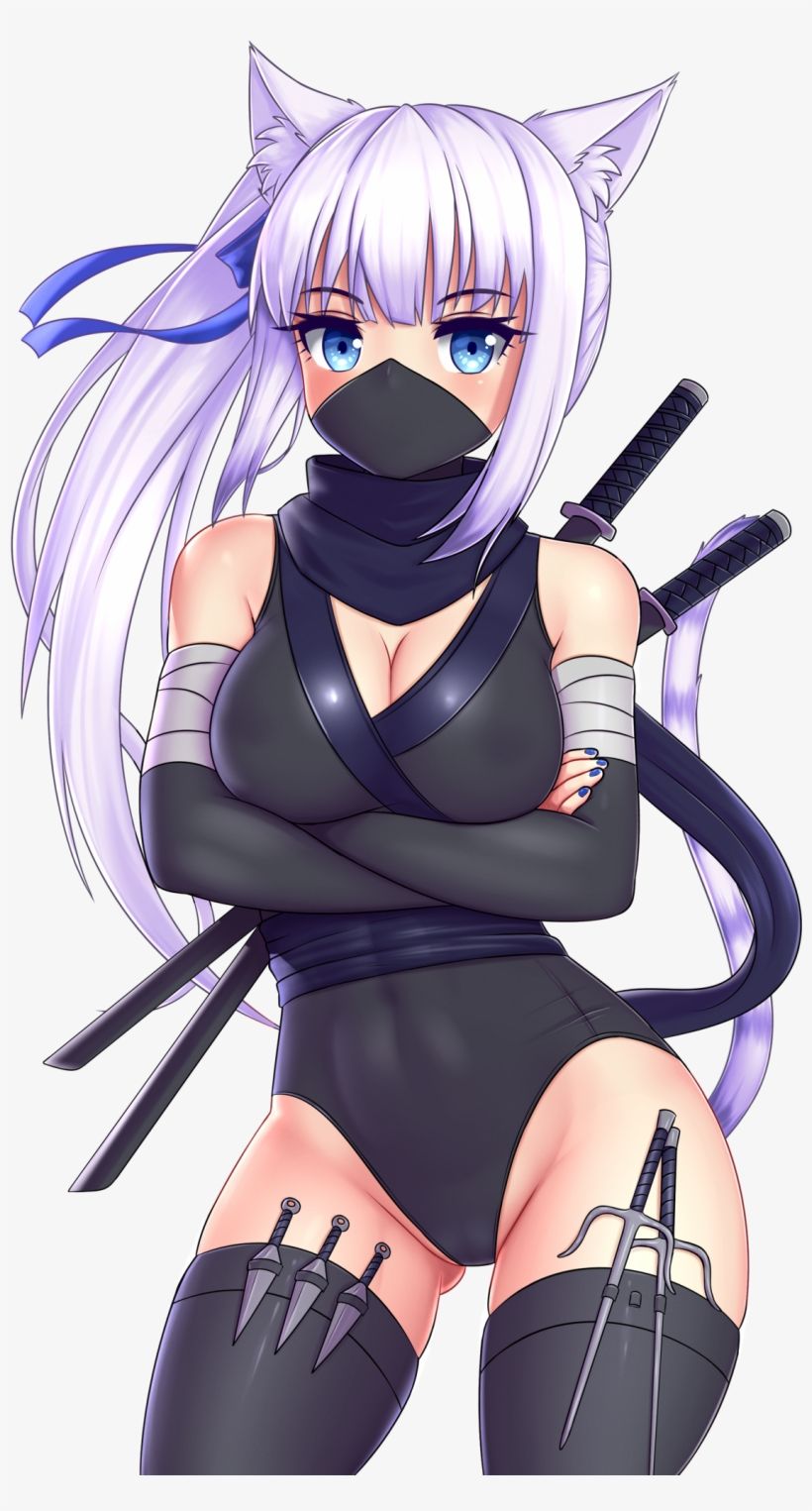nekomimi #ninja #anime Girl #lewd Anime Girl Lewd PNG Image