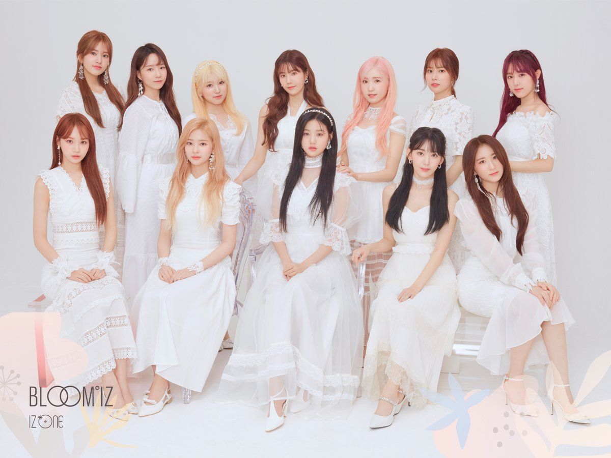 IZ*ONE are beauties in white in 'BLOOM*IZ' teaser image