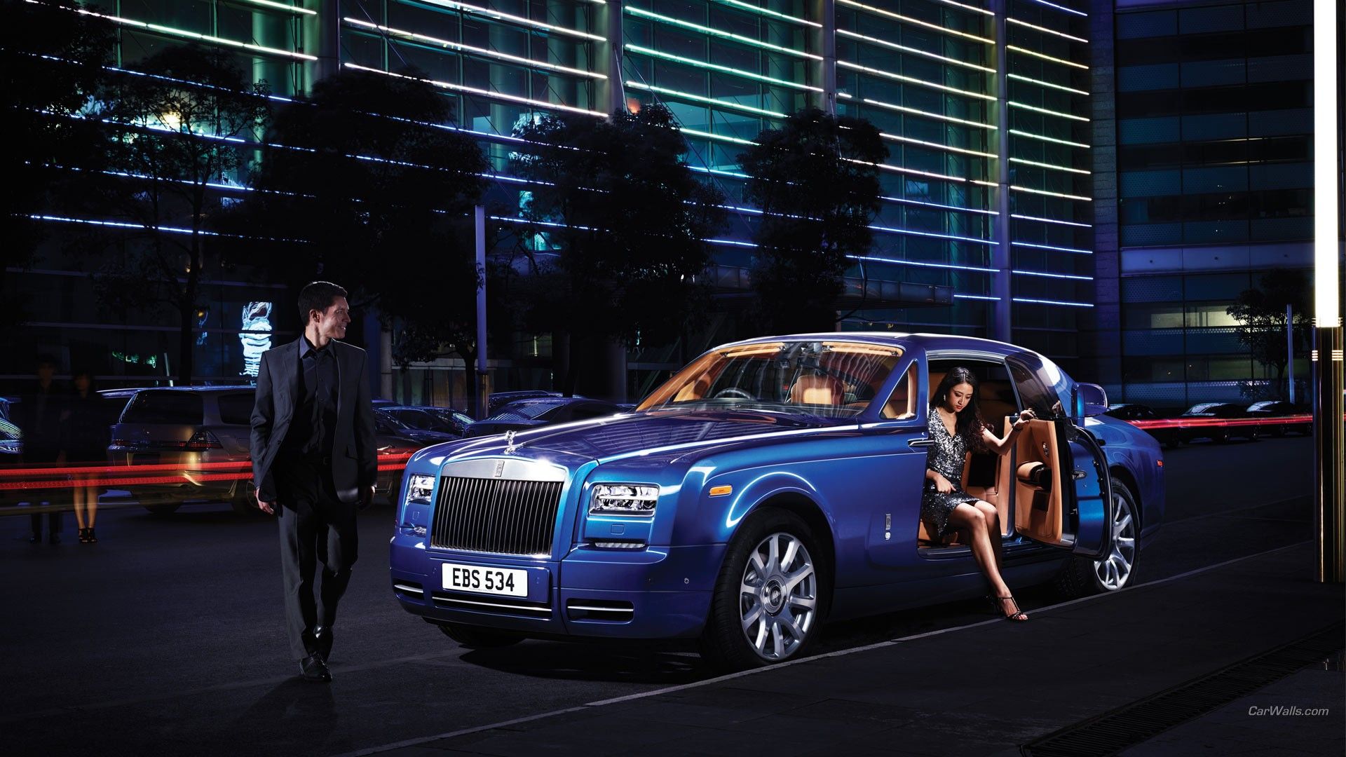 car, Rolls Royce Phantom, Blue Cars Wallpaper HD / Desktop