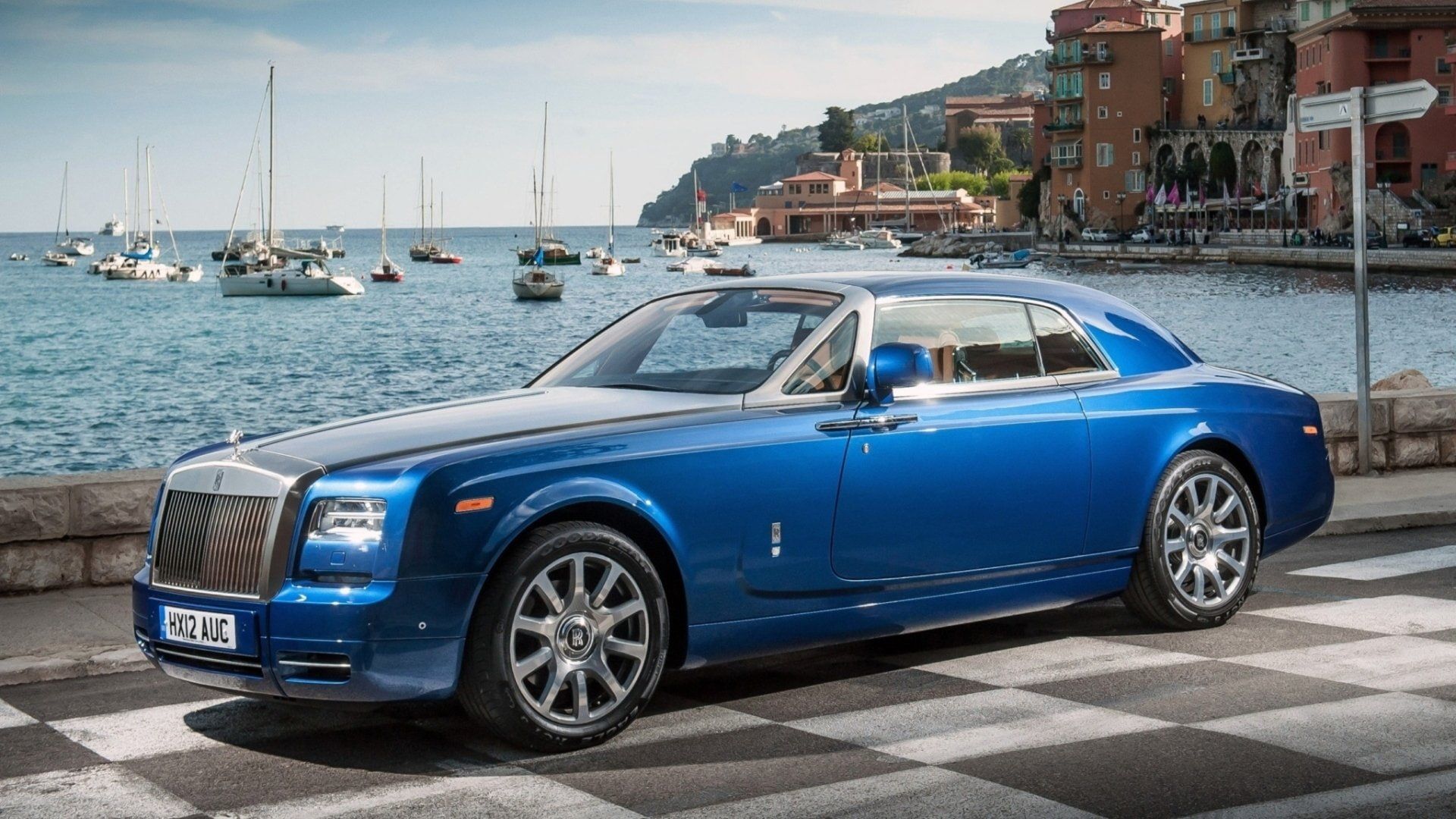 Rolls Royce, Rolls Royce Phantom, Blue Car, Car, Full Size Car