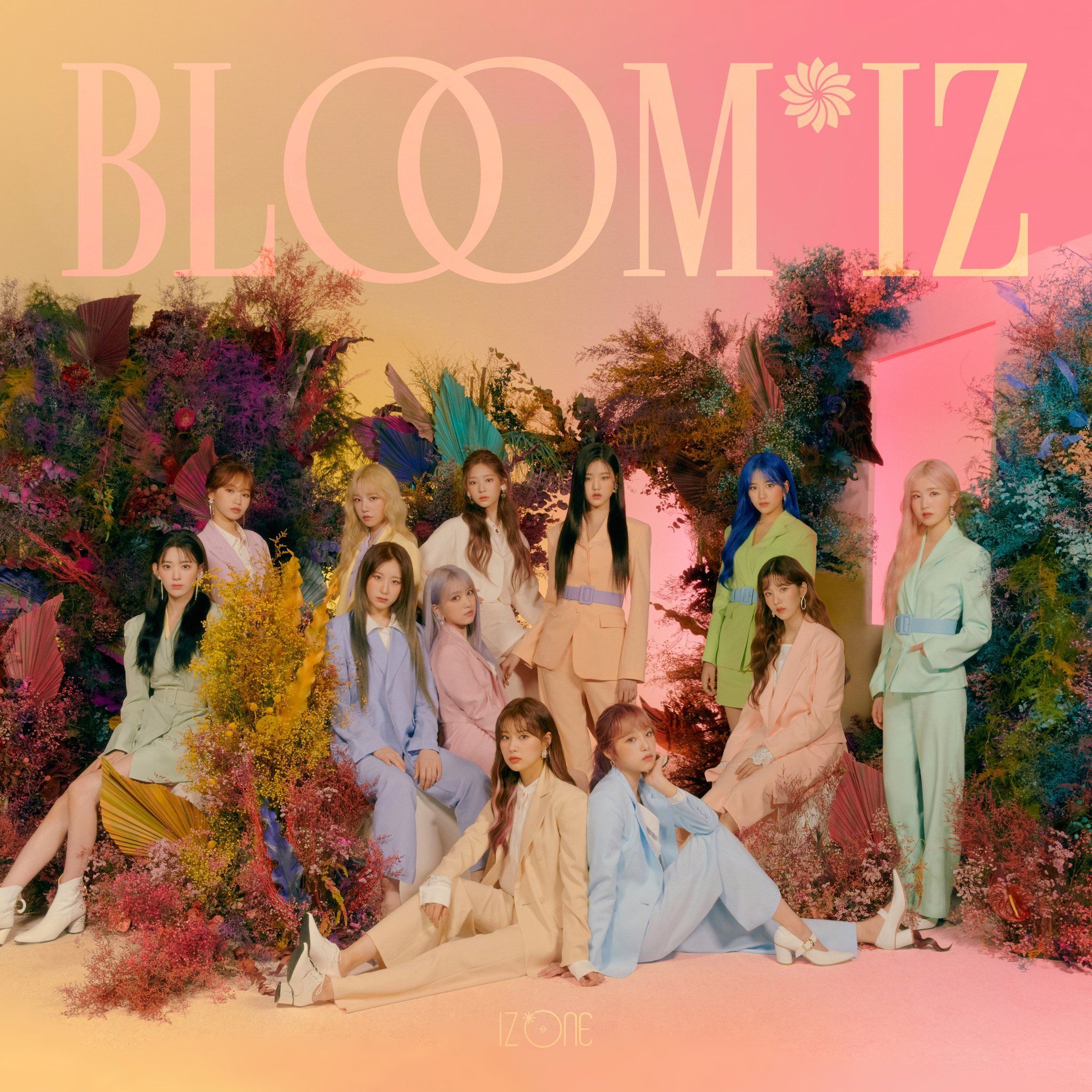 official_IZONE on. Album covers, Bloom, Album