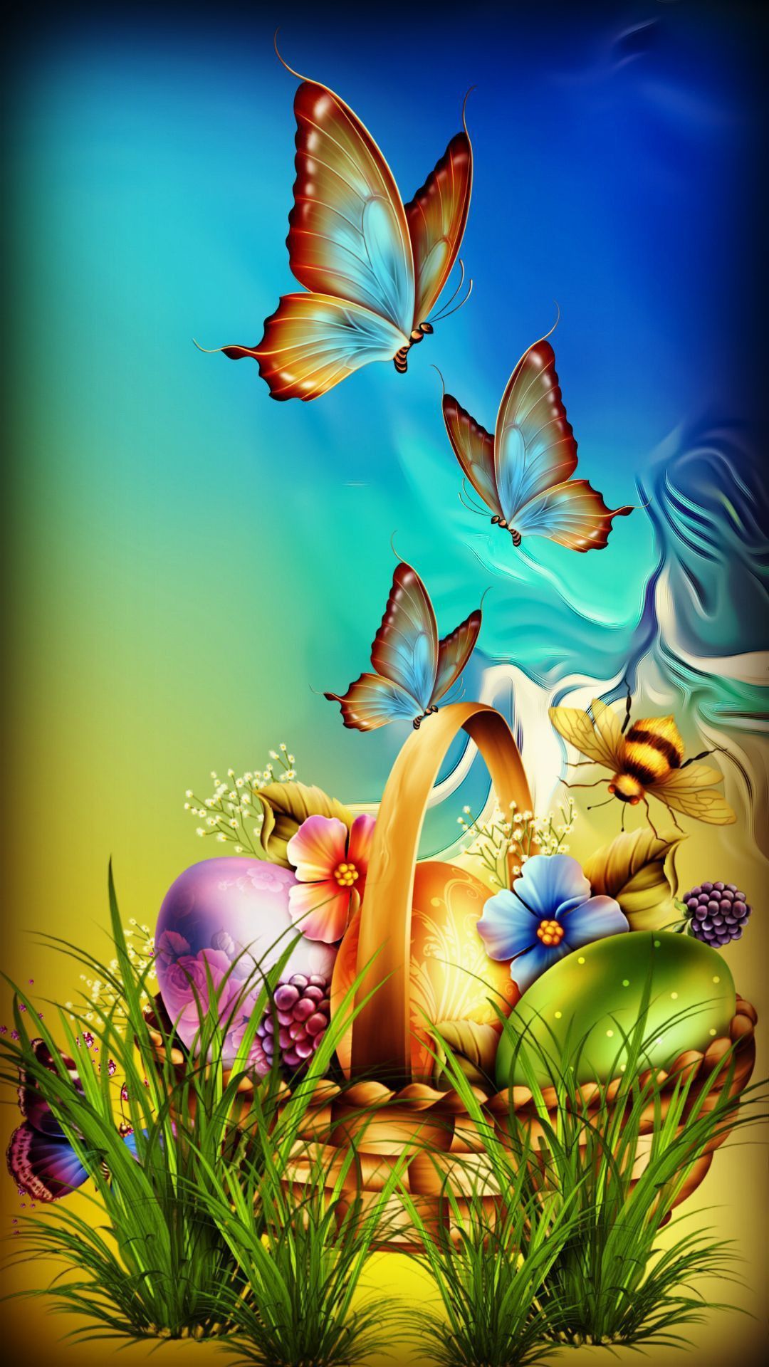 Easter Butterflies Wallpapers