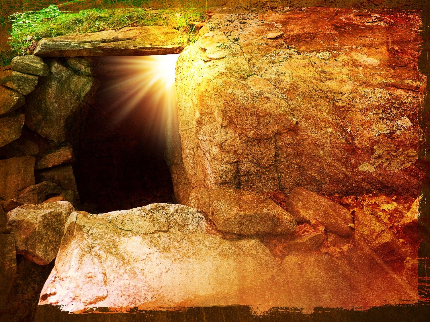 Free download He Is Risen Tomb Easter Wallpaper Background