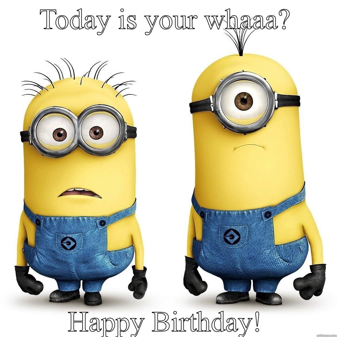 happy birthday minions. Happy birthday minions, Funny minion quotes