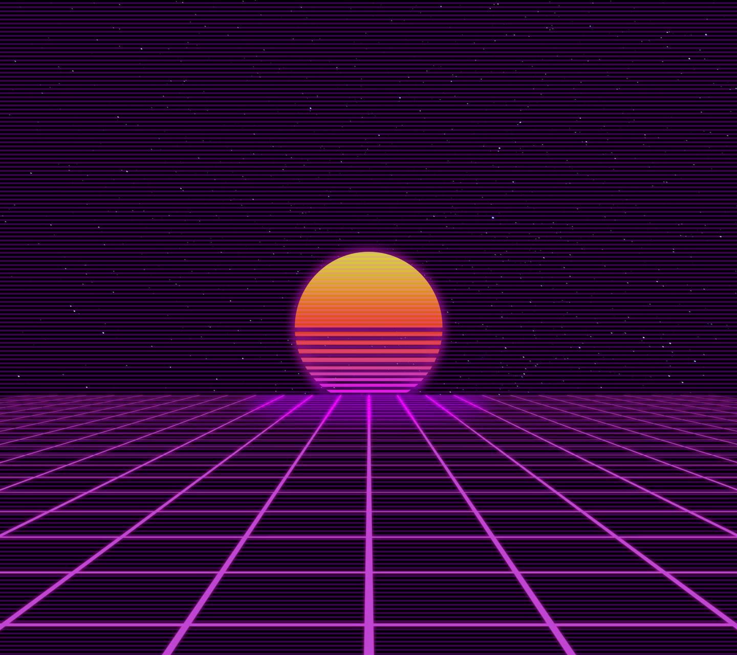 Retro Sunset Live Wallpaper Retro Delorean Animated Loop Sun