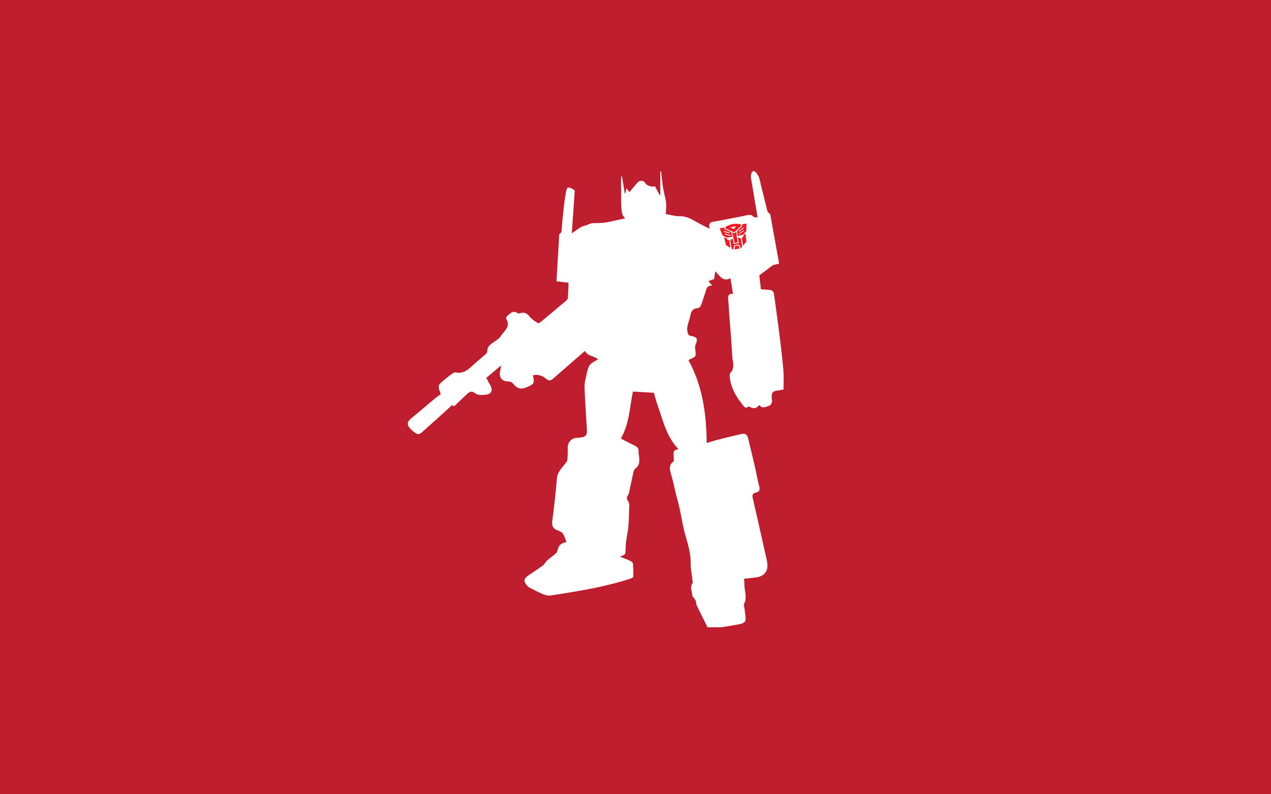 White Optimus Prime clip art, Transformers G Optimus Prime, silhouette, minimalism HD wallpaper