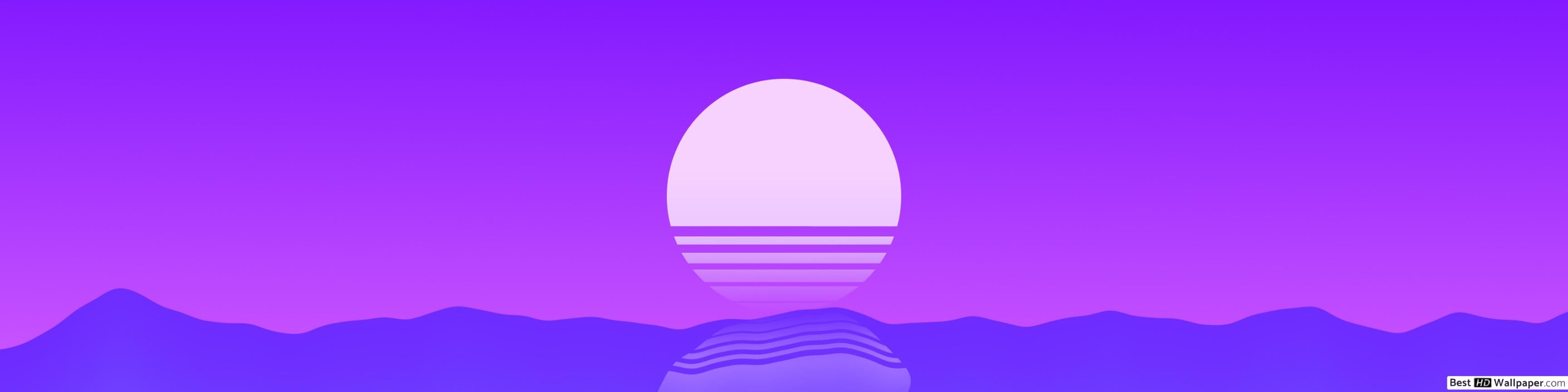 Retro sunset HD wallpaper download
