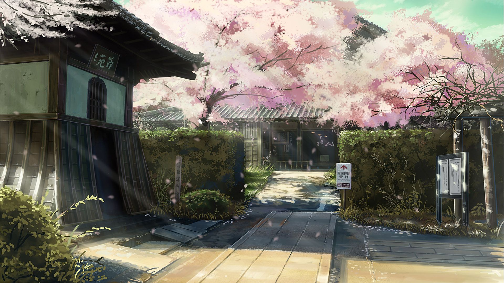 Anime Temple Scenery