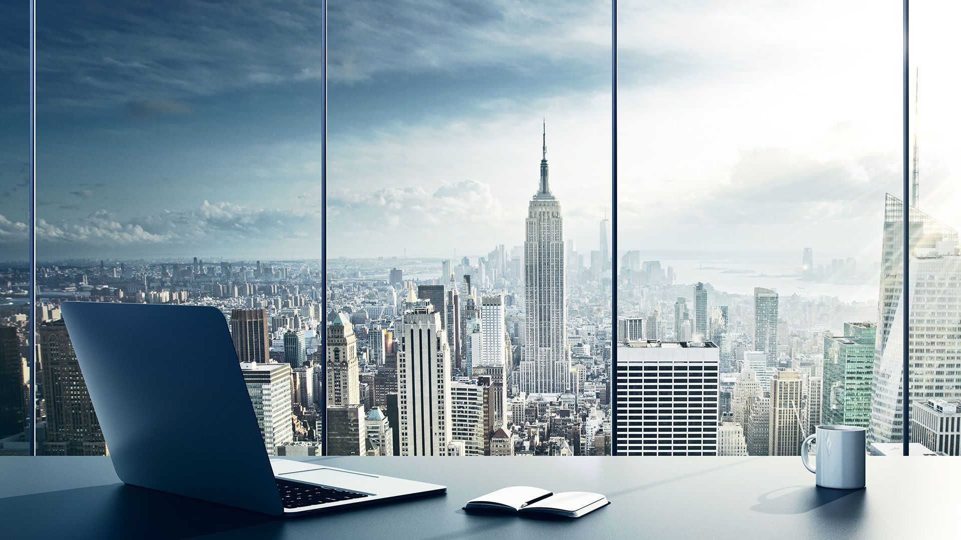 A business man use laptop and smart phone for working his business project  on wooden table.You can apply for background,backdrop,wallpaper including  website decor and artwork design. - Stock Image - Everypixel