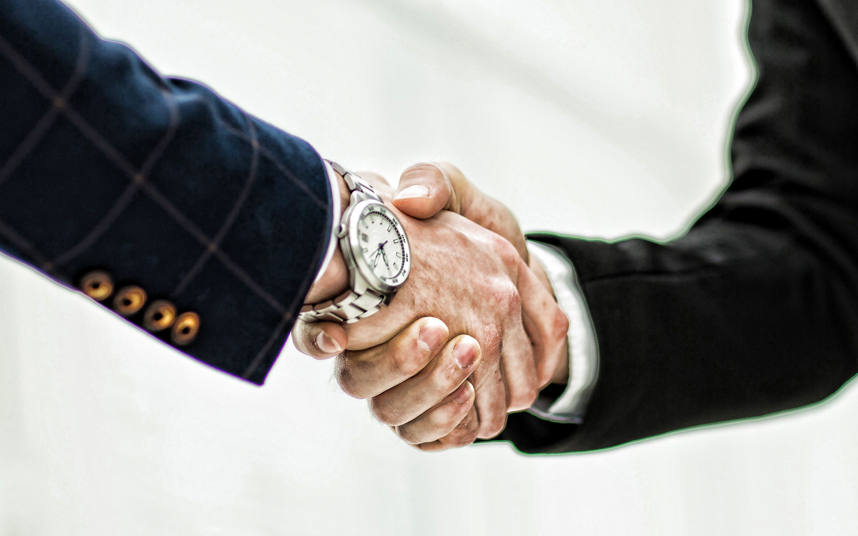 Download wallpaper business handshake, businessmen shaking hands