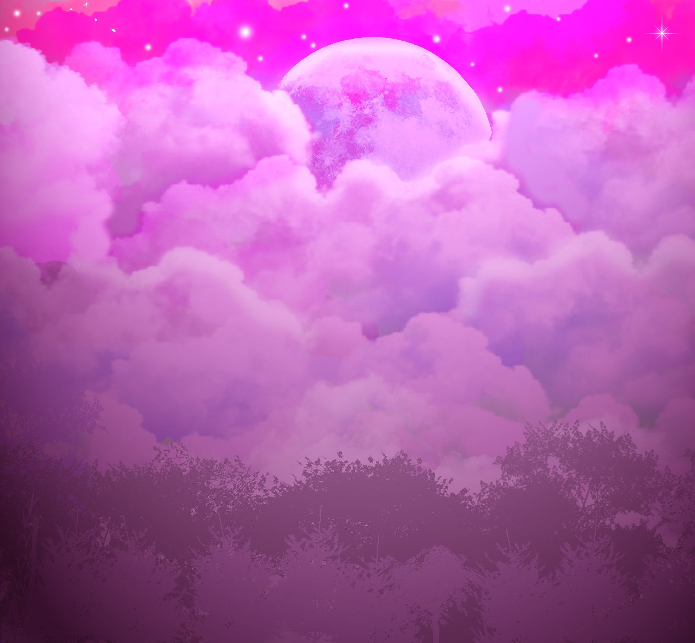 Aesthetic Anime Background Pink