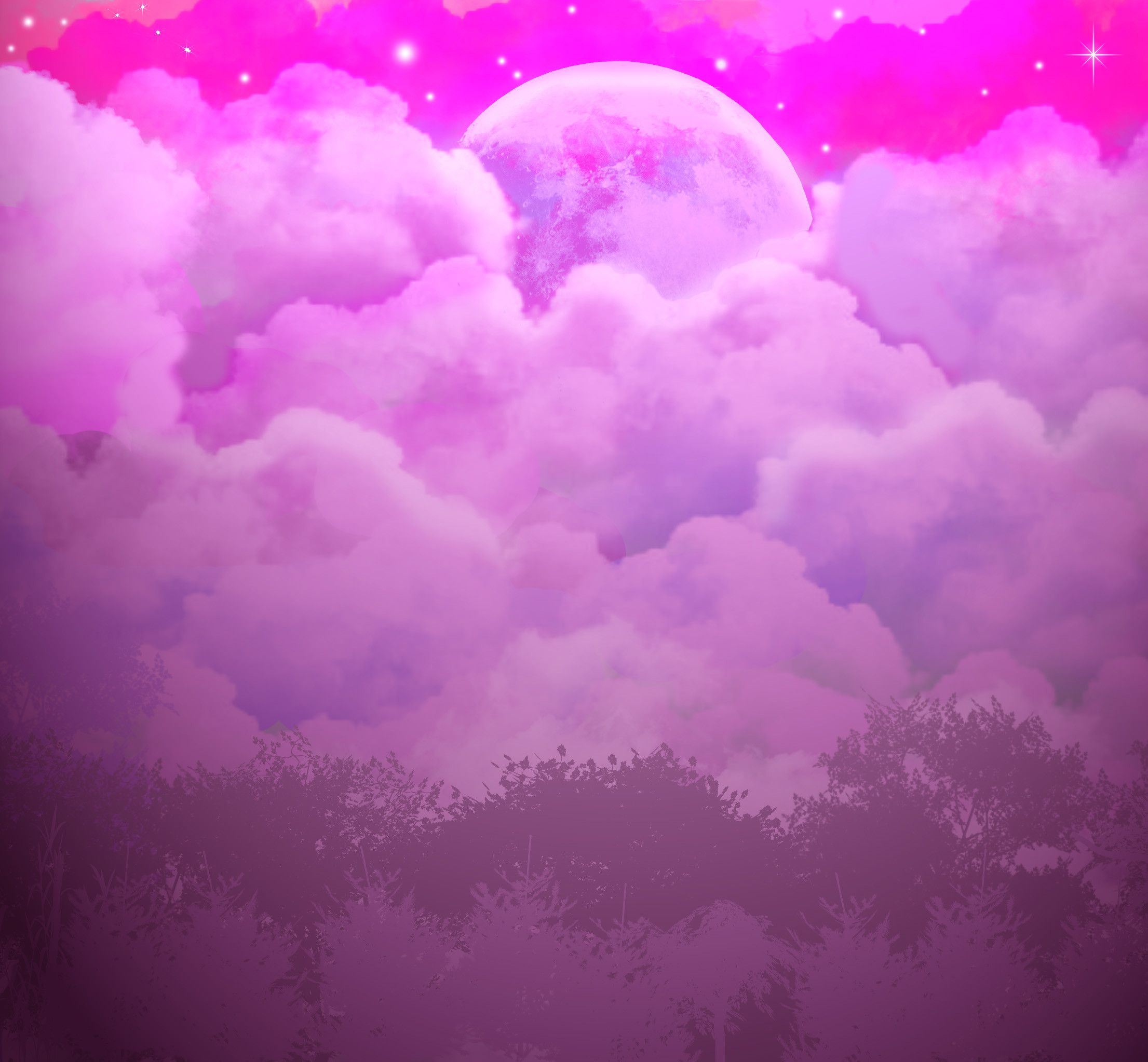 Pink Anime Clouds Wallpapers - Wallpaper Cave