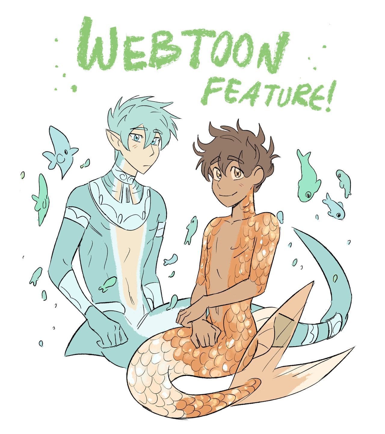 WM's Art castle swimmer/ Siren & Kappa. Webtoon, Webtoon comics