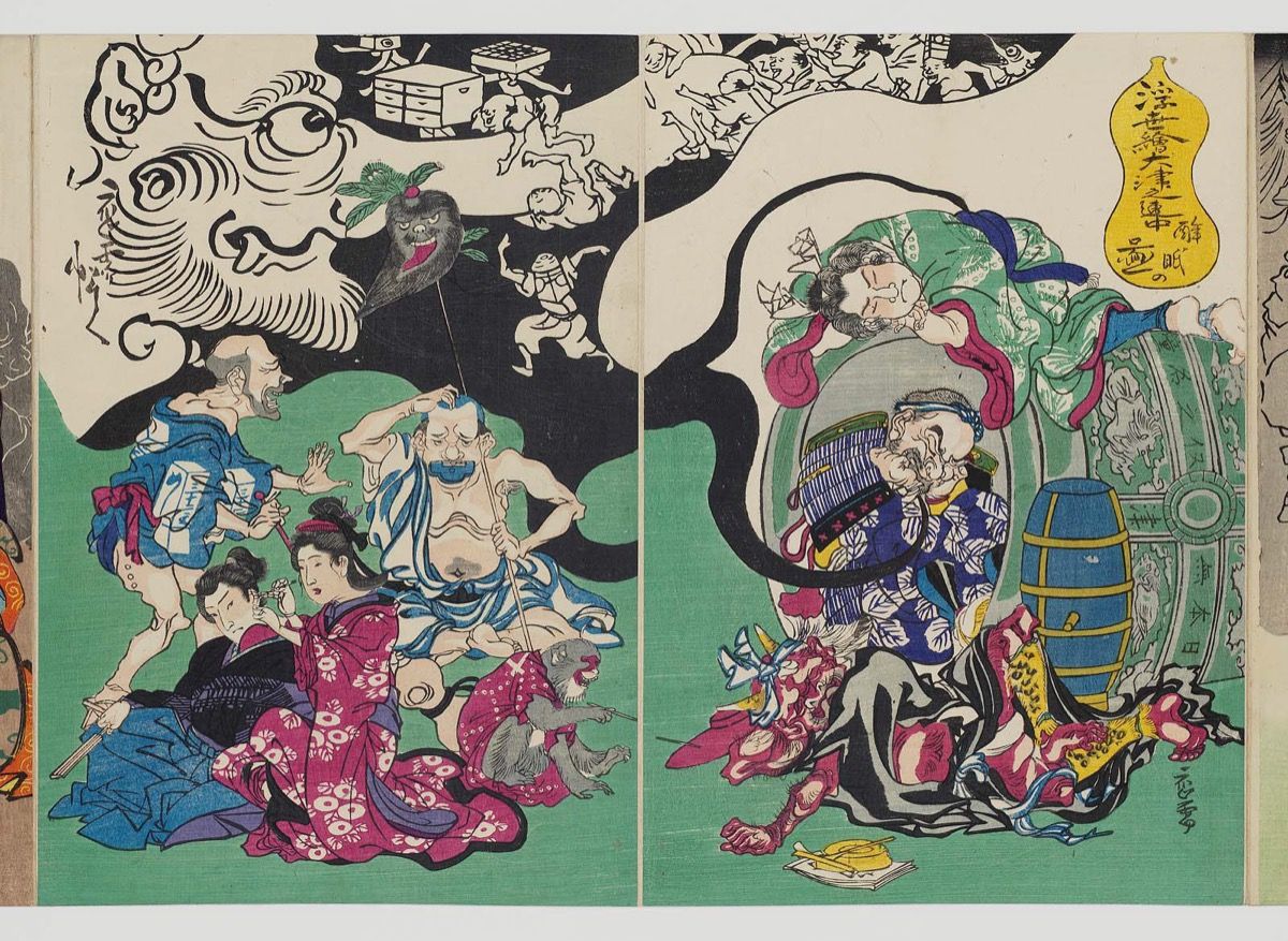 Kawanabe Kyōsai, the “Demon of Painting”, Invented Manga in 1874