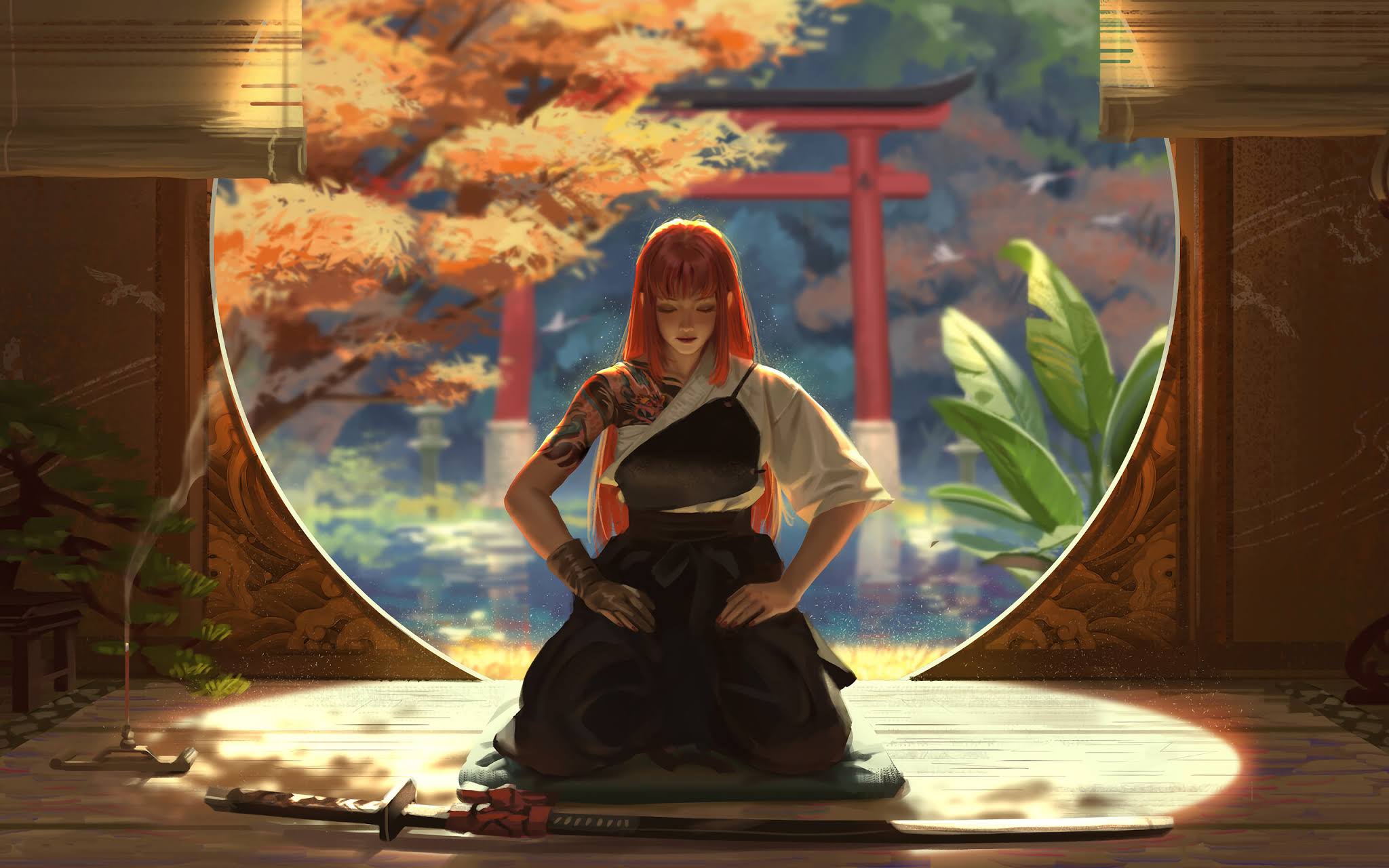 Asian Warrior Samurai Girl