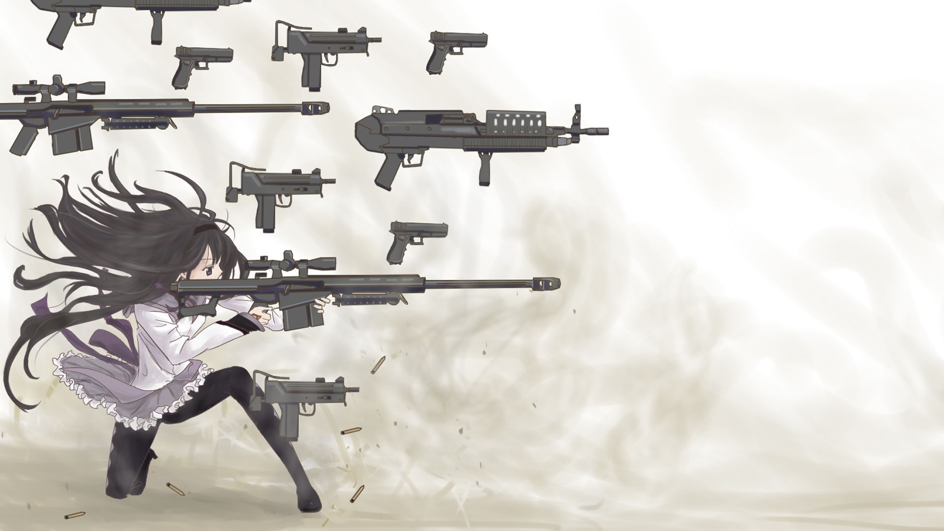 Anime Girls With Guns HD Wallpaperx1080