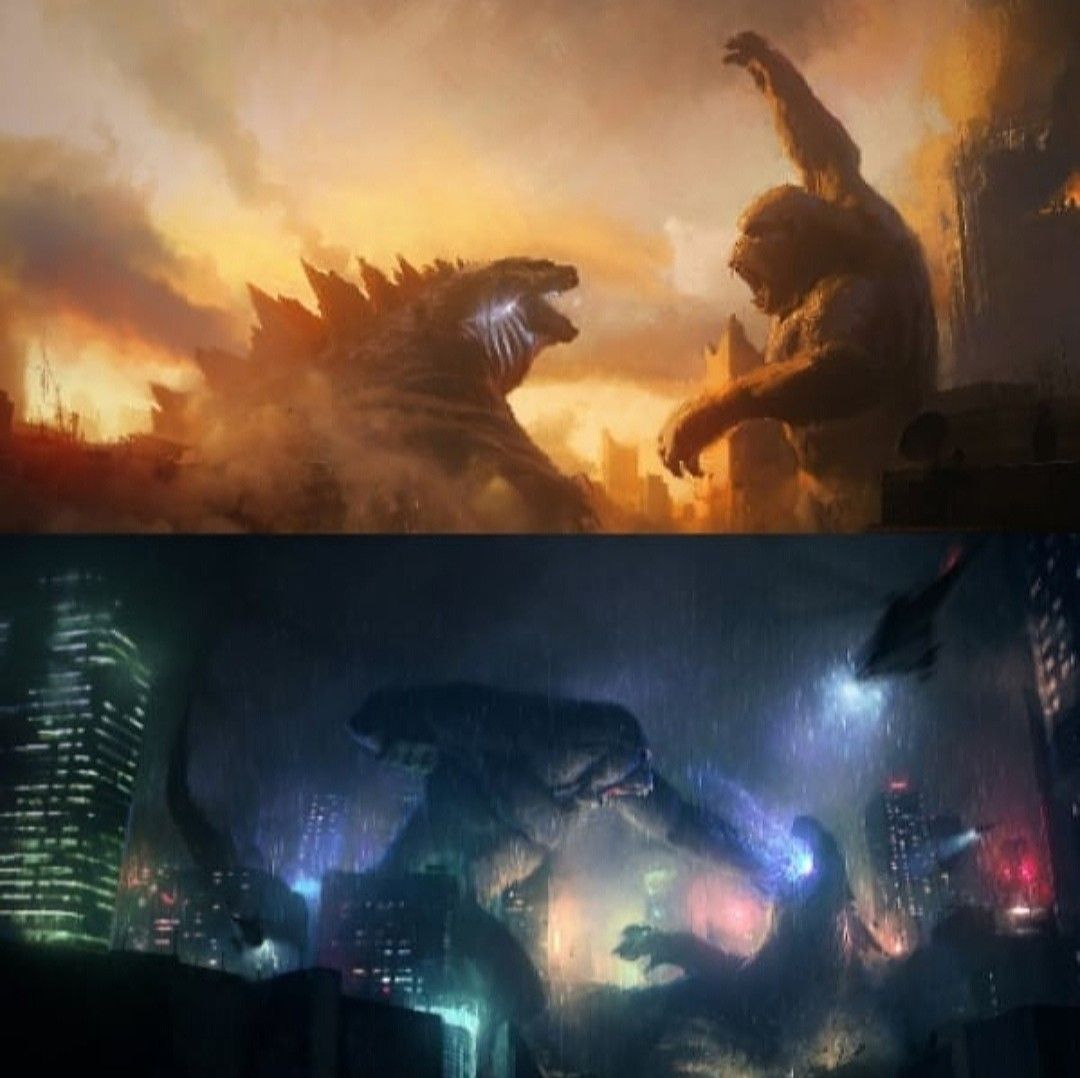 Godzilla vs Kong Concept Art. King kong vs godzilla, All godzilla