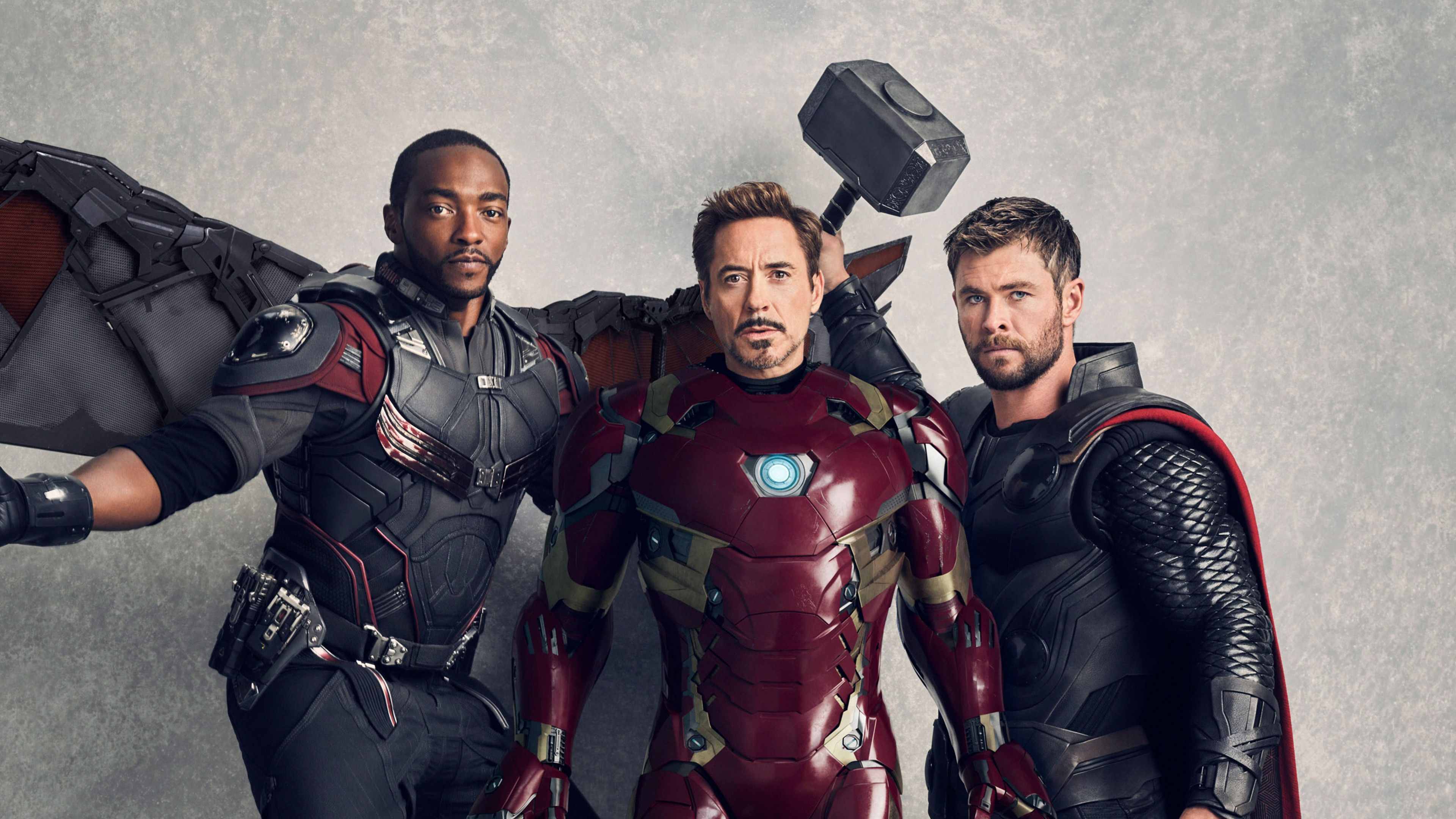 Wallpaper Avengers: Infinity War, Falcon, Iron Man, Thor, Anthony