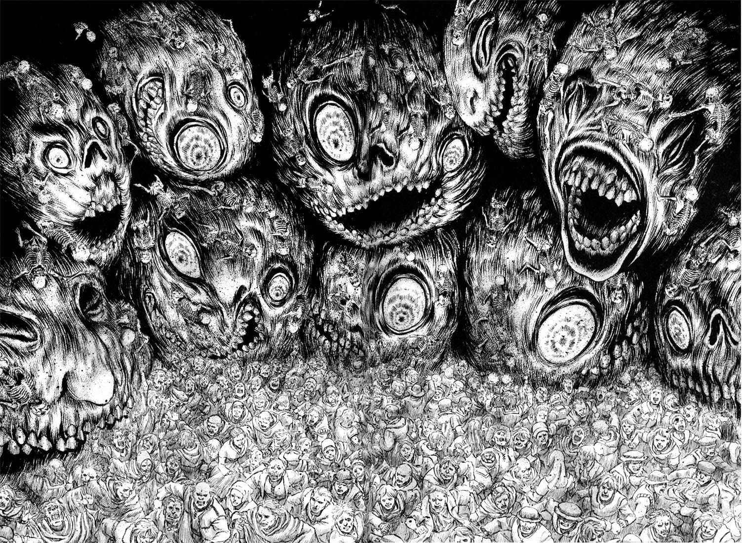 Berserk Miura. Optical illusion wallpaper, Berserk