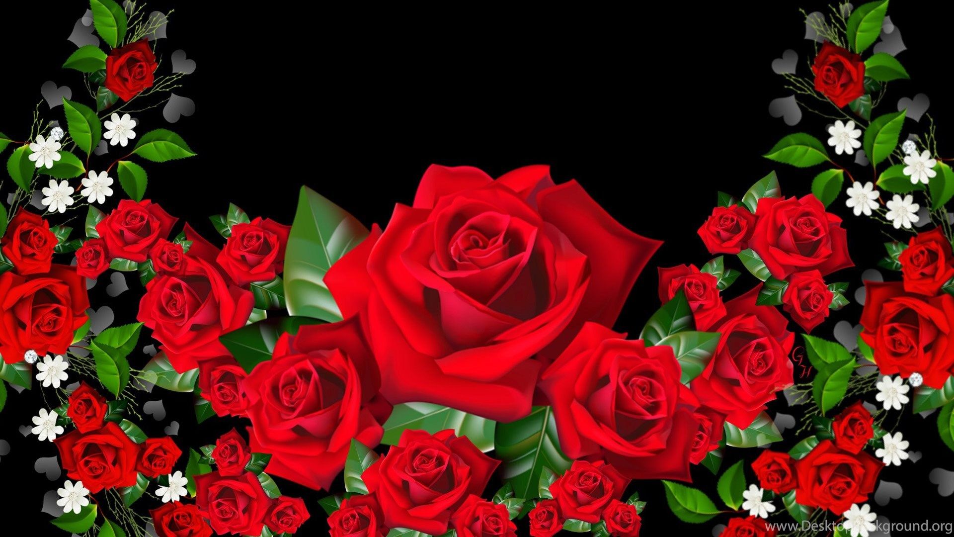 3D Rose Wallpaper Rose Flower Image, Rose Picture