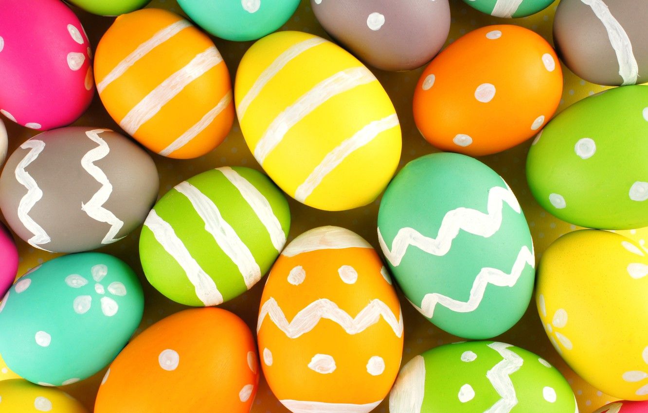 Wallpaper colorful, Easter, happy, Easter, eggs, holiday
