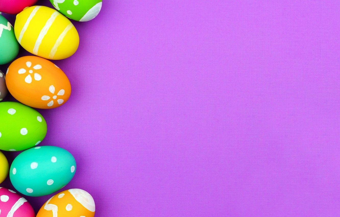 Wallpaper colorful, Easter, background, spring, eggs, Happy Easter